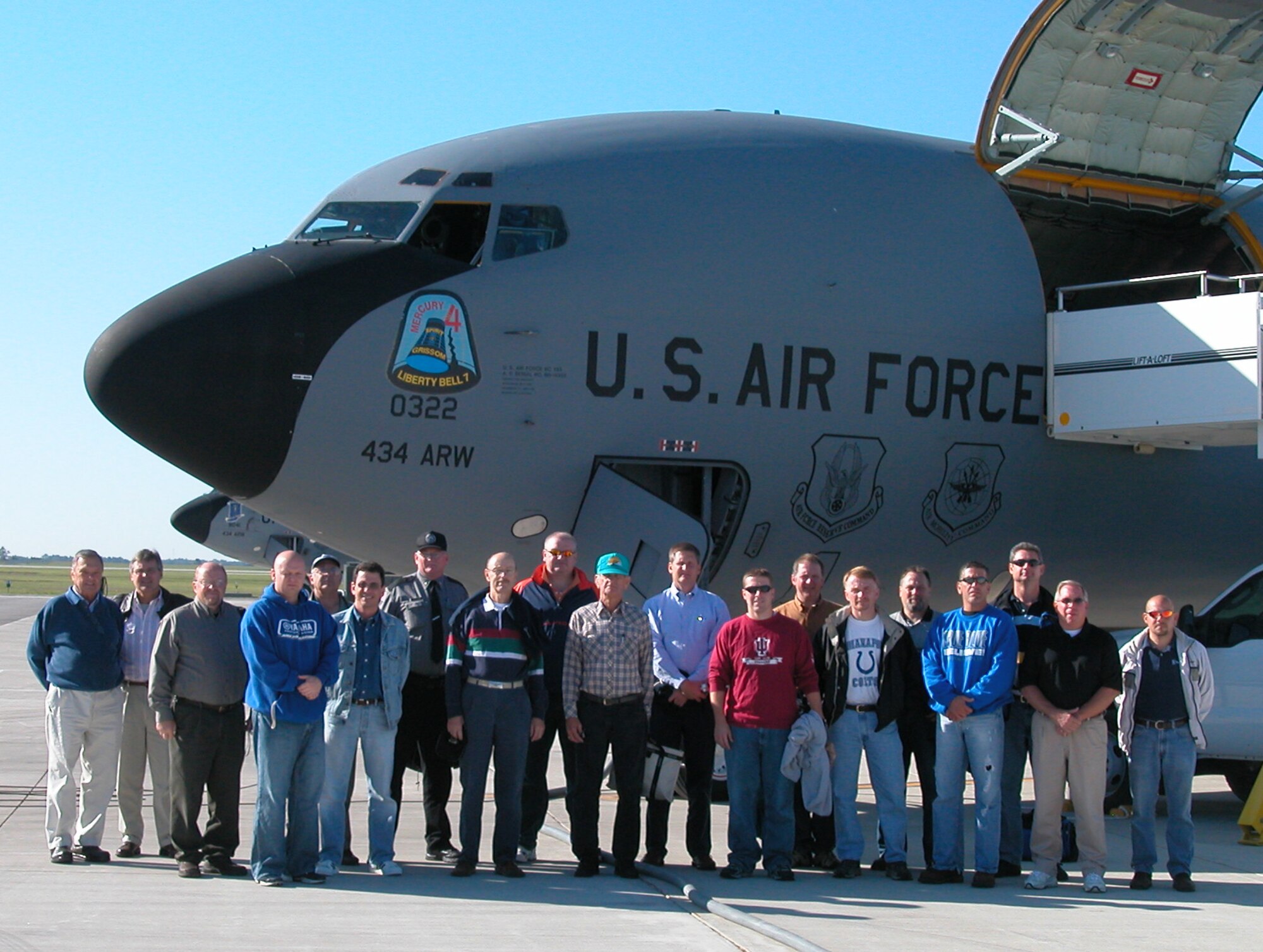 GRISSOM AIR RESERVE BASE, Ind., -- A select group of civilian employers of Air Force Reserve Command personnel participated in an orientation flight and other activities to enhance their awareness of Grissom ARB.  The civilian employers were from a four-state region that included Indiana, Ohio, Illinois and Michigan.  The visit also included an executive session with Brig. Gen. Dean Despinoy, 434th Air Refueling Commander, and special briefing by the Indiana Committee for Employer Support of the Guard and Reserve.  (U.S. Air Force photo/Lt Col Gary Lockard)          