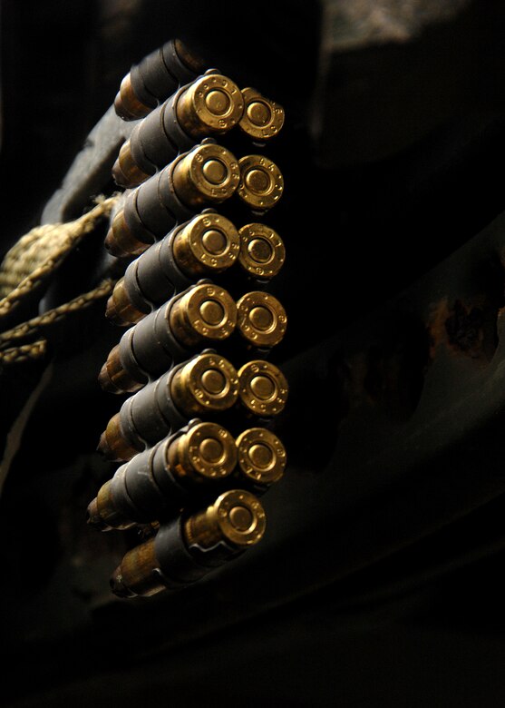 ANDERSEN AIR FORCE BASE, Guam - Blank munitions were used during TRICRAB '08 to simulate realistic reactions to direct and indirect fire, individual battle drills and tactical convey operations Sept. 14-18 at Andersen South. (U.S. Air Force photo by Airman 1st Class Nichelle Griffiths)