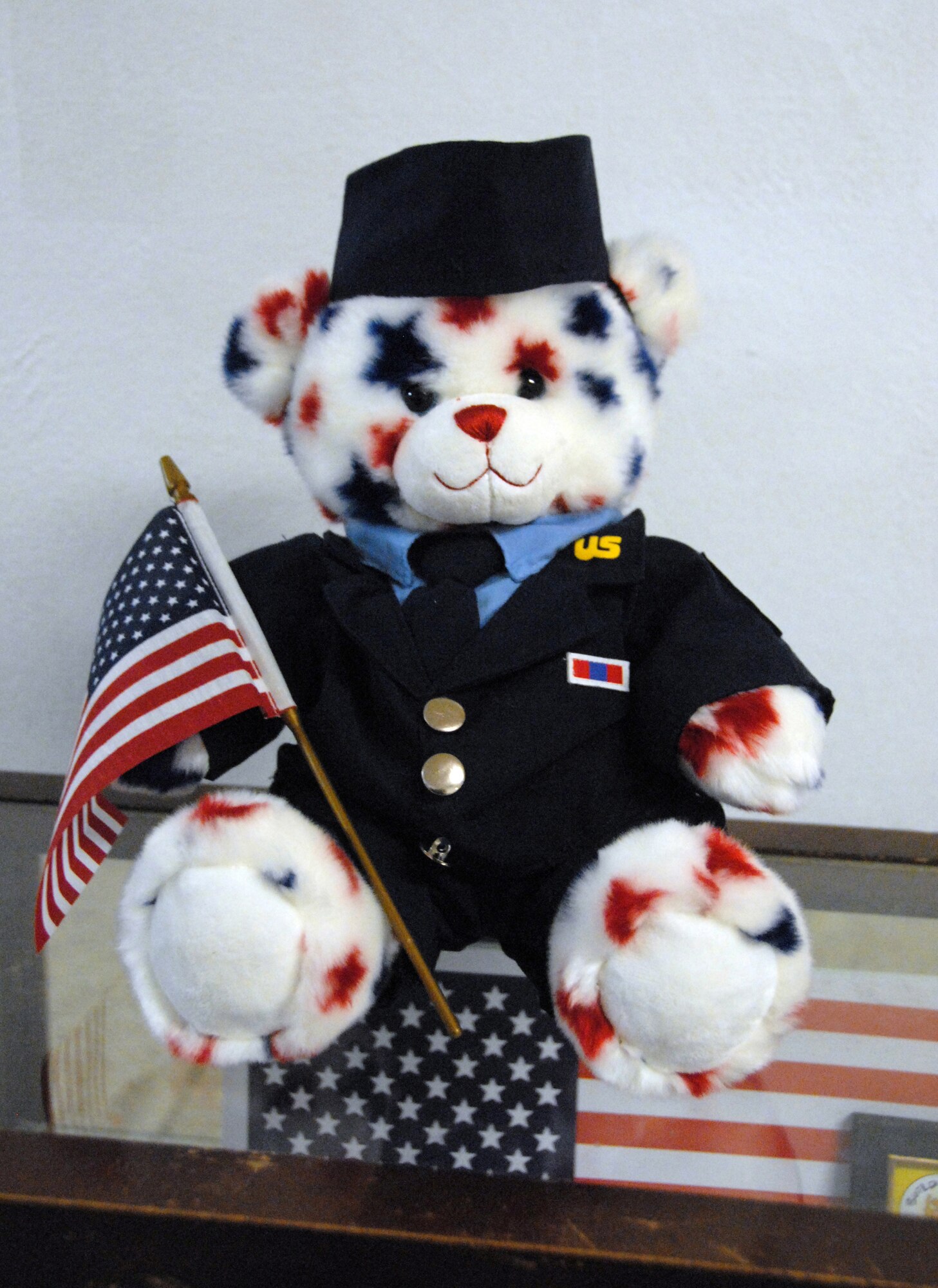 "Chief Master Sgt. Yates" was created by students at Build-A-Bear.