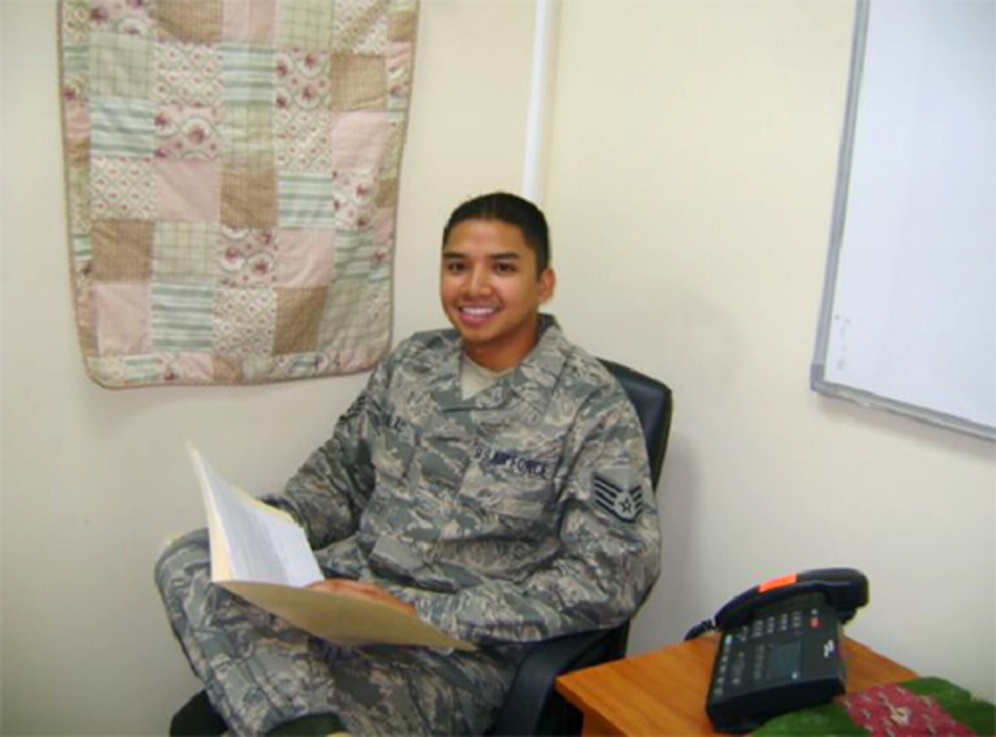 SOUTHWEST ASIA -- Staff Sgt. Antoni Pinlac (U.S. Air Force courtesy photo)