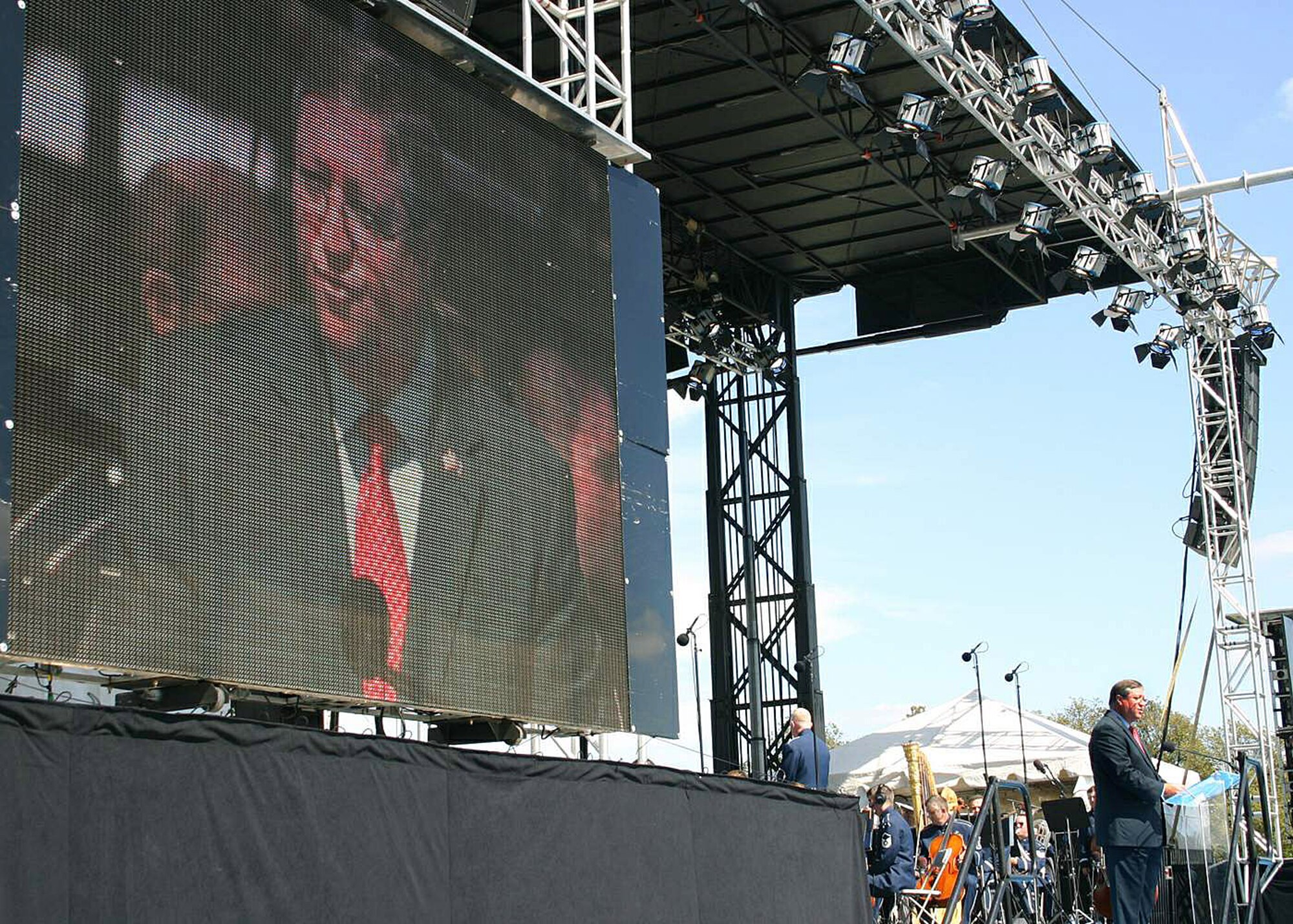 Acting Secretary of the Air Force Michael B. Donley speaks at the National Tribute to Honor America's Fallen and Their Families Sept. 20 in Washington, D.C. (U.S. Air Force photo/Senior Master Sgt. Raymond Sarracino) 

