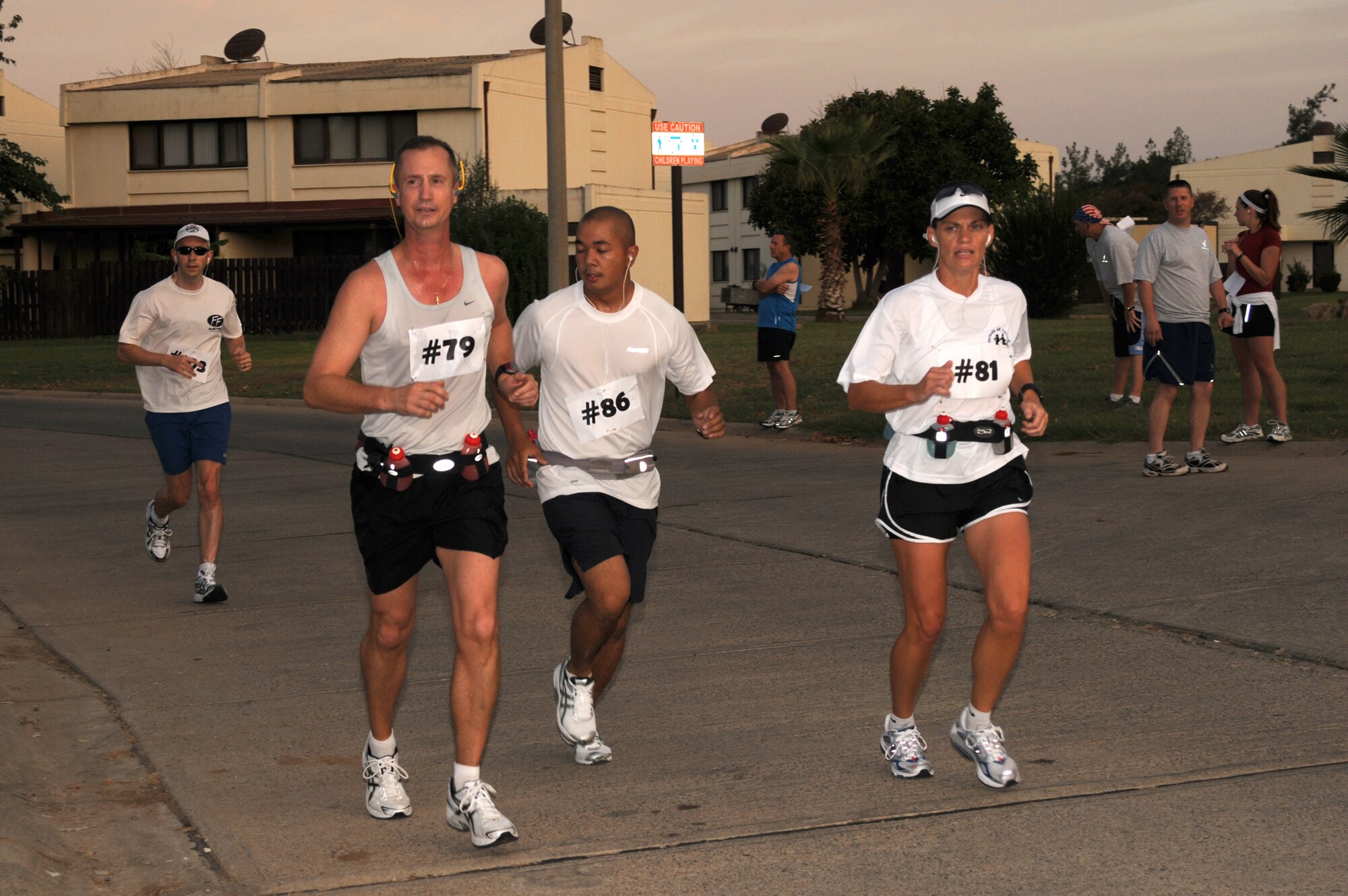 Members of Incirlik's Running Club run along the 13.1-mile course during the Incirlik 1/2 Marathon Sept. 20. (U.S. Air Force photo by Senior Airman Heather Stanton)