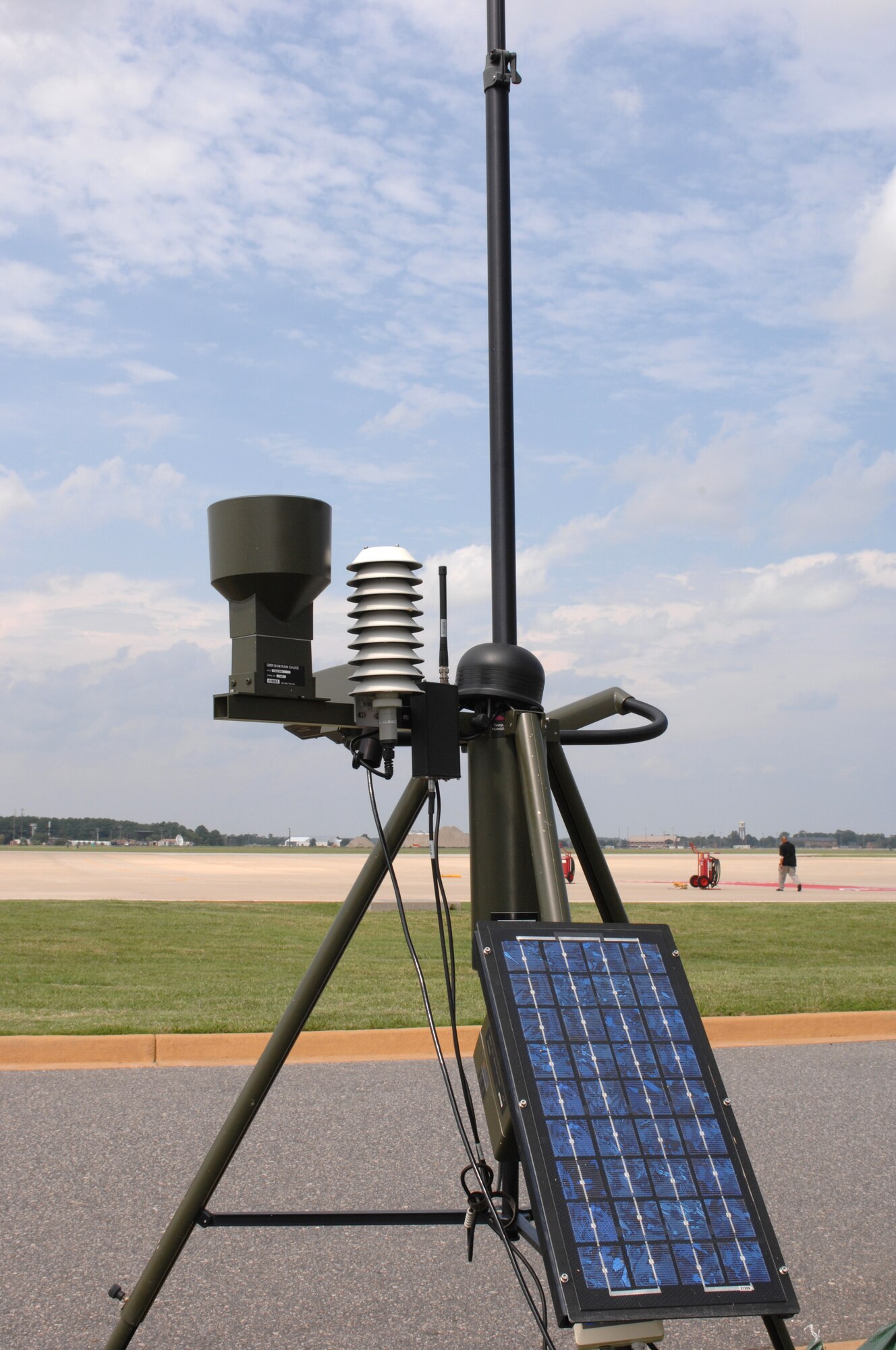 LANGLEY AIR FORCE BASE, Va. -- A Tactical Meteorological Observing System (TMQ53) is used by Operations Support Group weather forecasters to keep track of current weather systems at Langley. Even with today’s modern equipment, Langley pilots are still subject to weather observers giving the go-ahead before aerial sorties can be accomplished. (U.S. Air Force photo/Tech. Sgt. April Wickes)