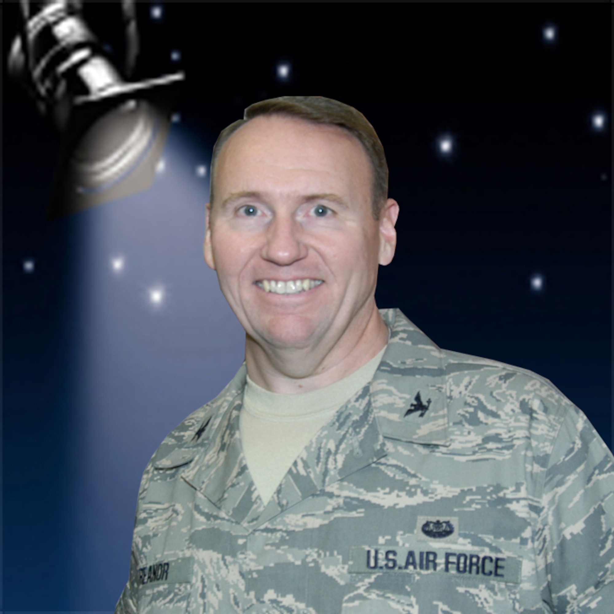 Col. Joseph Treanor, ARPC's Staff Judge Advocate, is the spotlight of the week. 
Colonel Treanor has been in the Air Force for 24 years, and is from Buffalo, N.Y. He is an avid Buffalo Bills, Sabres, and Notre Dame fan, and enjoys history and reading. (U.S. Air Force graphic/Eric Valdez)