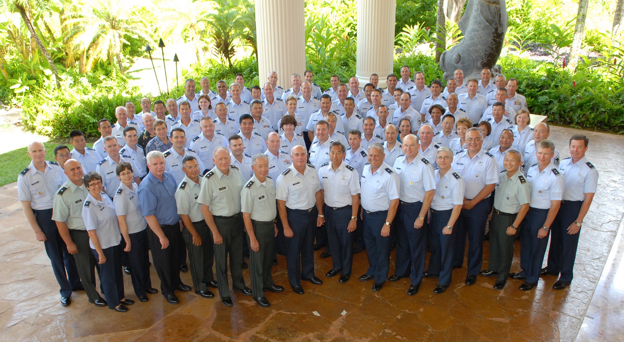 Attendees of the 31st annual HIANG Commander Conference held in Lihue, Kauai.