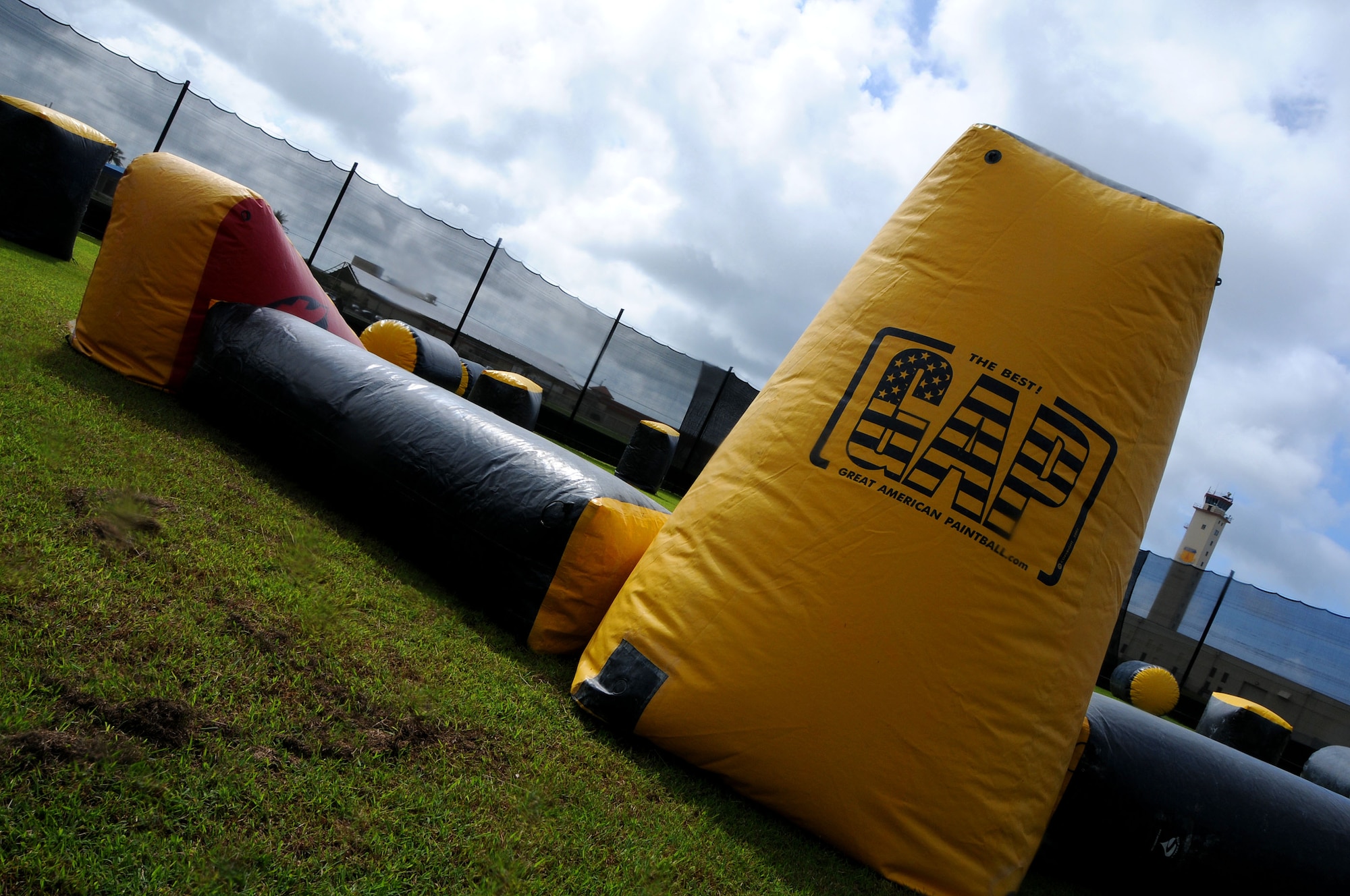 ANDERSEN AIR FORCE BASE, Guam - The new paintball field stands empty here Sept. 26. The 554th RED HORSE Squadron, the Outdoor Recreation staff, and the Top of the Rock and Palm Tree Golf Course maintenance crews built the $25,000 facility. (U.S. Air Force photo by Airman 1st Class Courtney Witt)