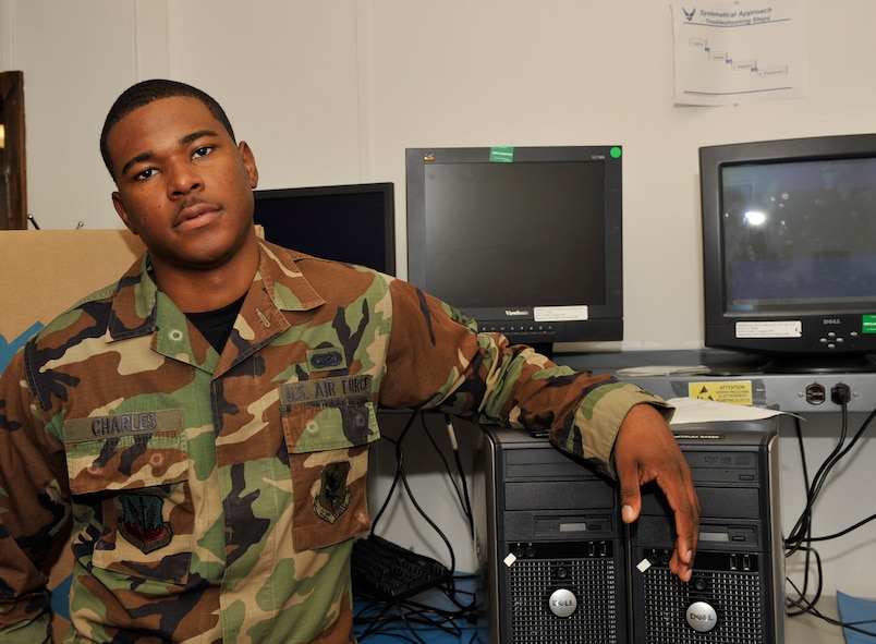 Airman 1st Class Clint Charles is Warrior of the Week. (U.S. Air Force photo by Senior Airman Schelli Jones)