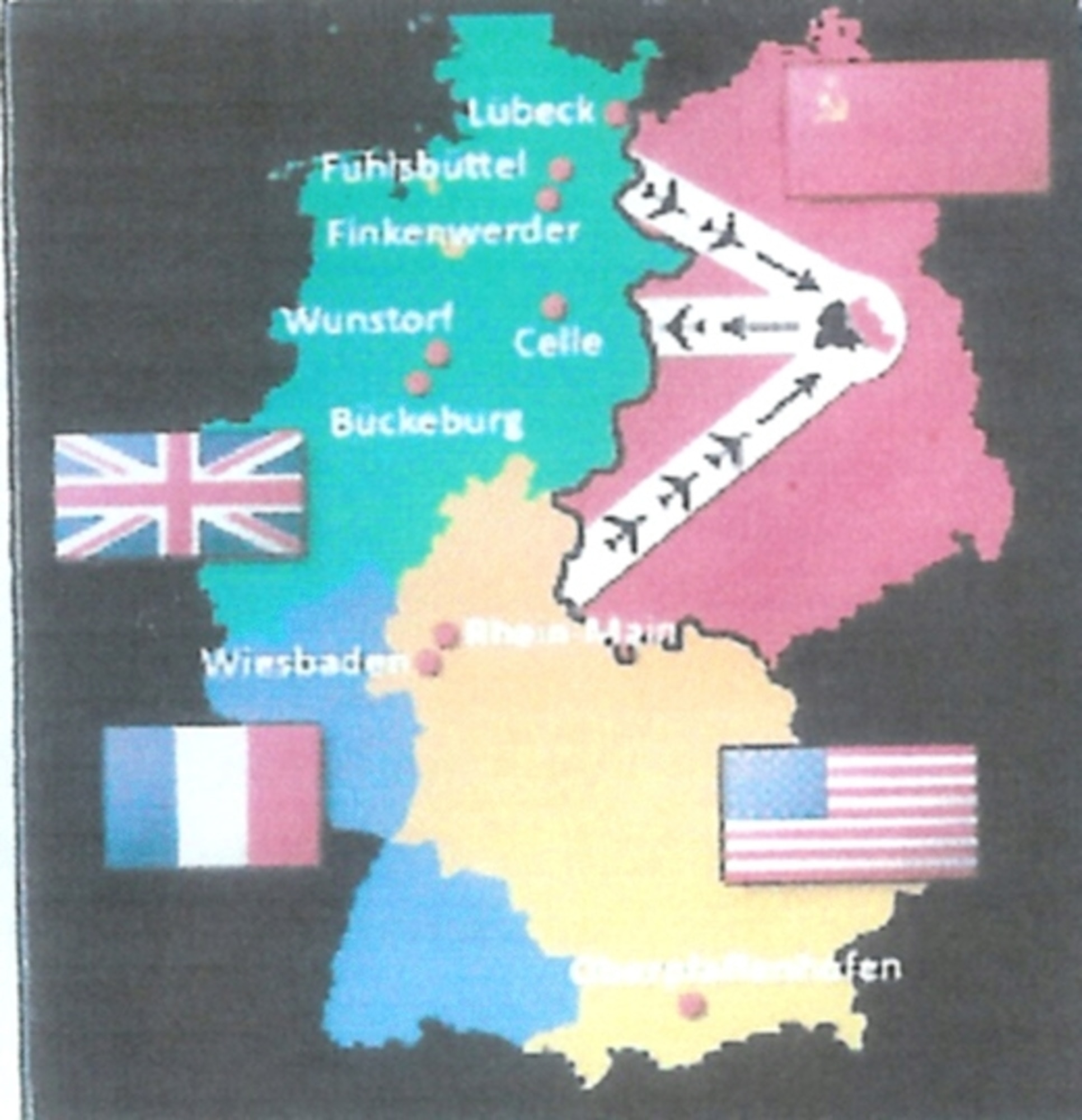 Three open air corridors over Western Berlin allowed Allied Forces to deliver to supplies to those in need. The corridors were only 20 miles wide and very crowded. (Courtesy photo) 