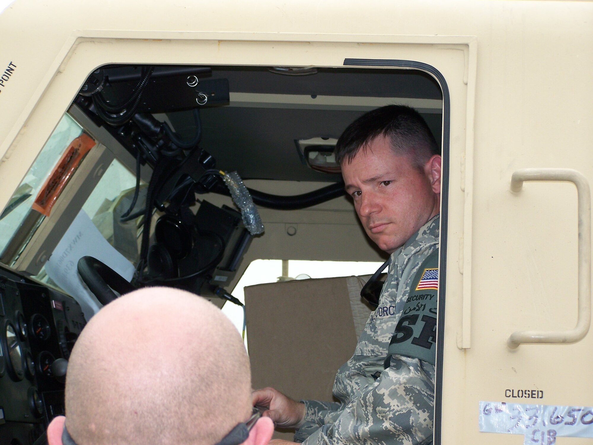 SOUTHWEST ASIA -- Maj. Patrick J. Steen is currently deployed from Langley. He said the experience he will take away from his time over there is how spectacular our Security Forces Defenders are in a deployed environment; no complaints and all business.  (Courtesy photo) 