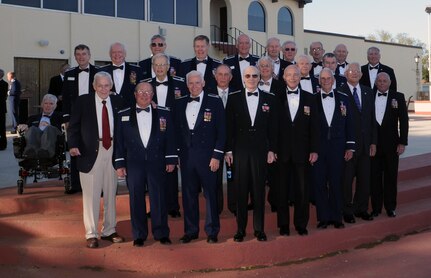Freedom Flyers gather for a photo during their annual dining in. (U.S. Air Force photo by Don Lindsey)