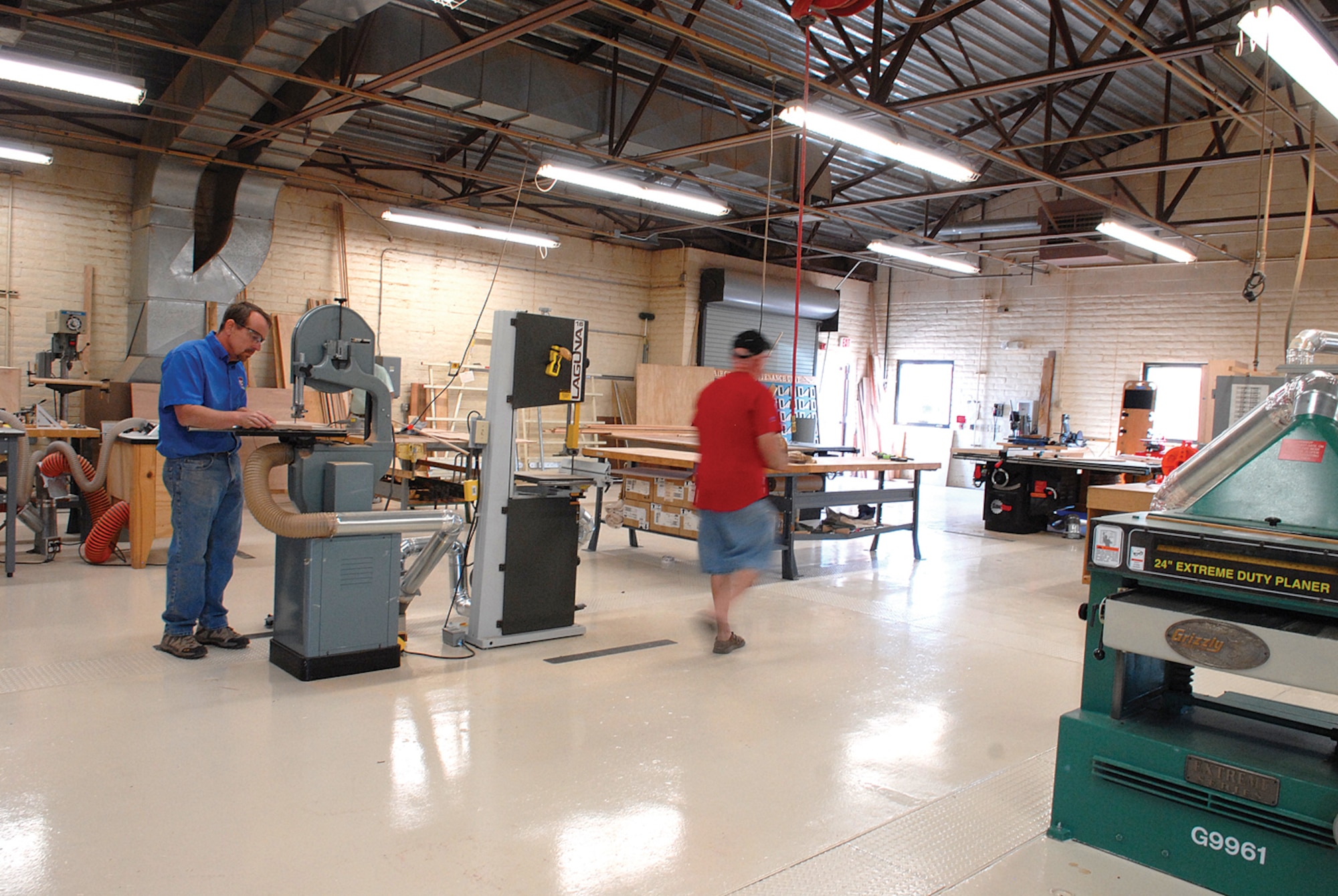 The wood hobby shop has a variety of tools including a new Smart Saw that will shut off automatically to prevent injuries to customers. (photo/ Deborah Silliman Wolfe)