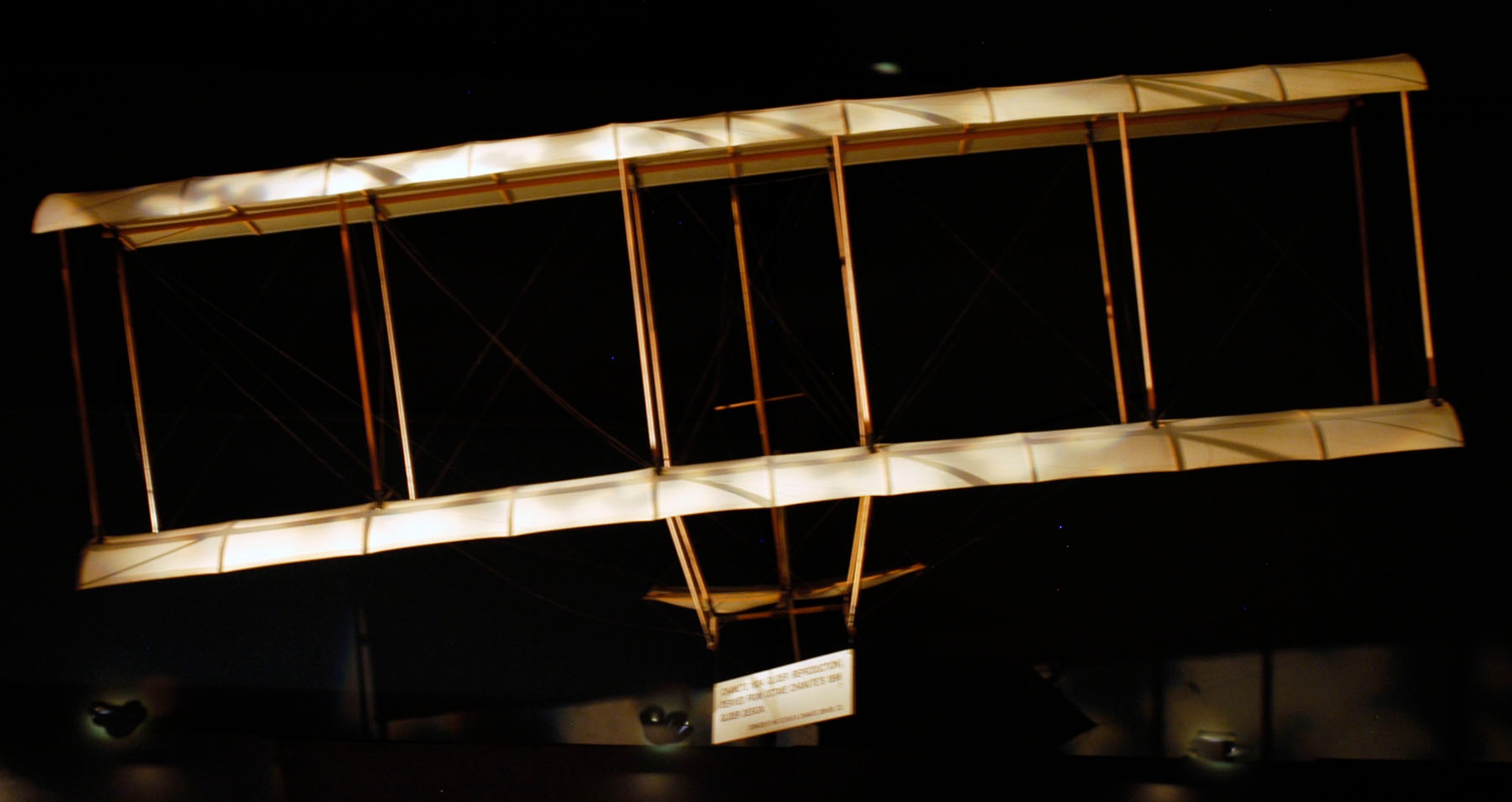 DAYTON, Ohio -- Reproduction of Octave Chanute's glider in the Early Years Gallery at the National Museum of the United States Air Force. (U.S. Air Force photo)