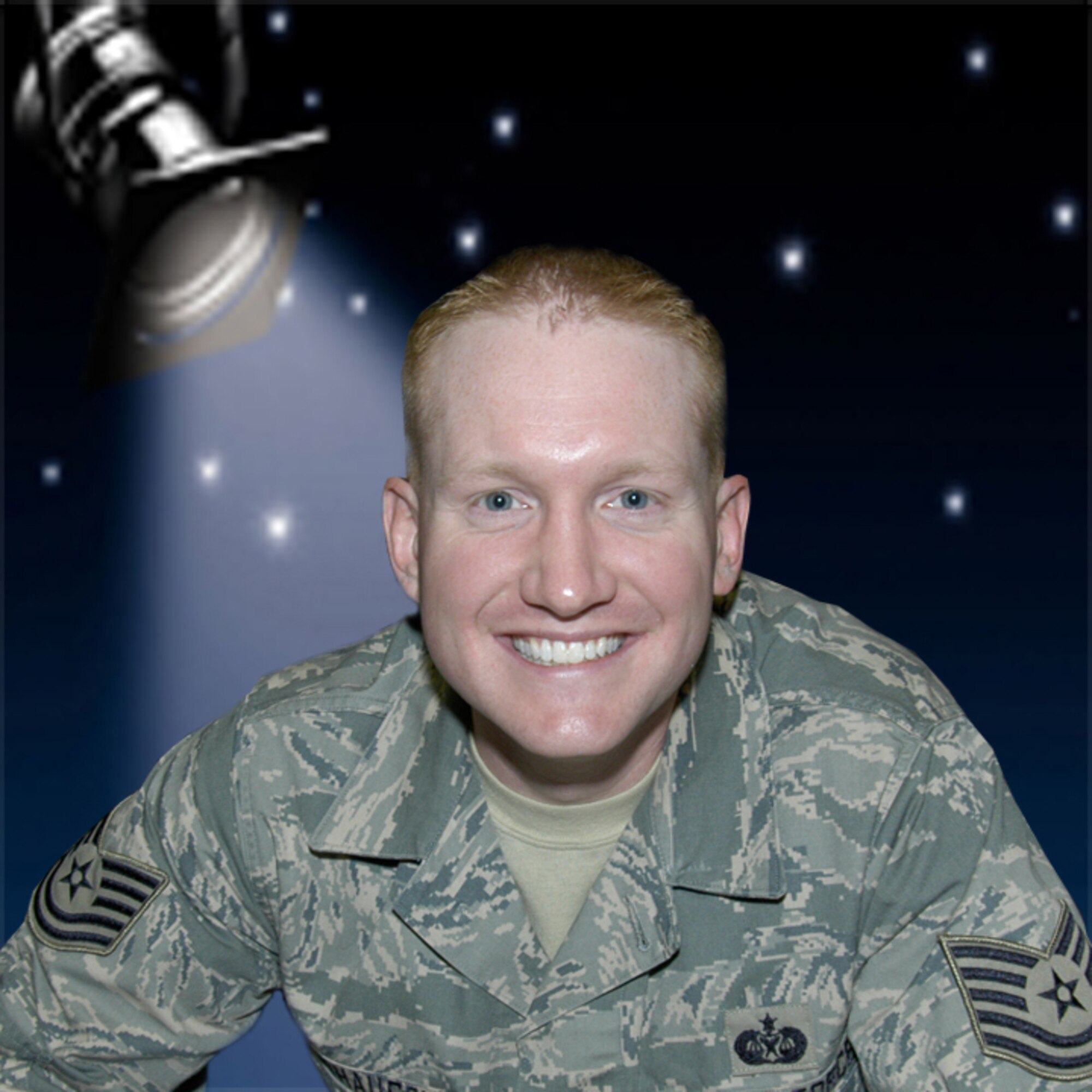 Tech. Sgt. Lee Feldhausen, NCOIC of the Legal Office, is the ARPC Spotlight of the Week. (U.S. Air Force graphic/Eric Valdez)