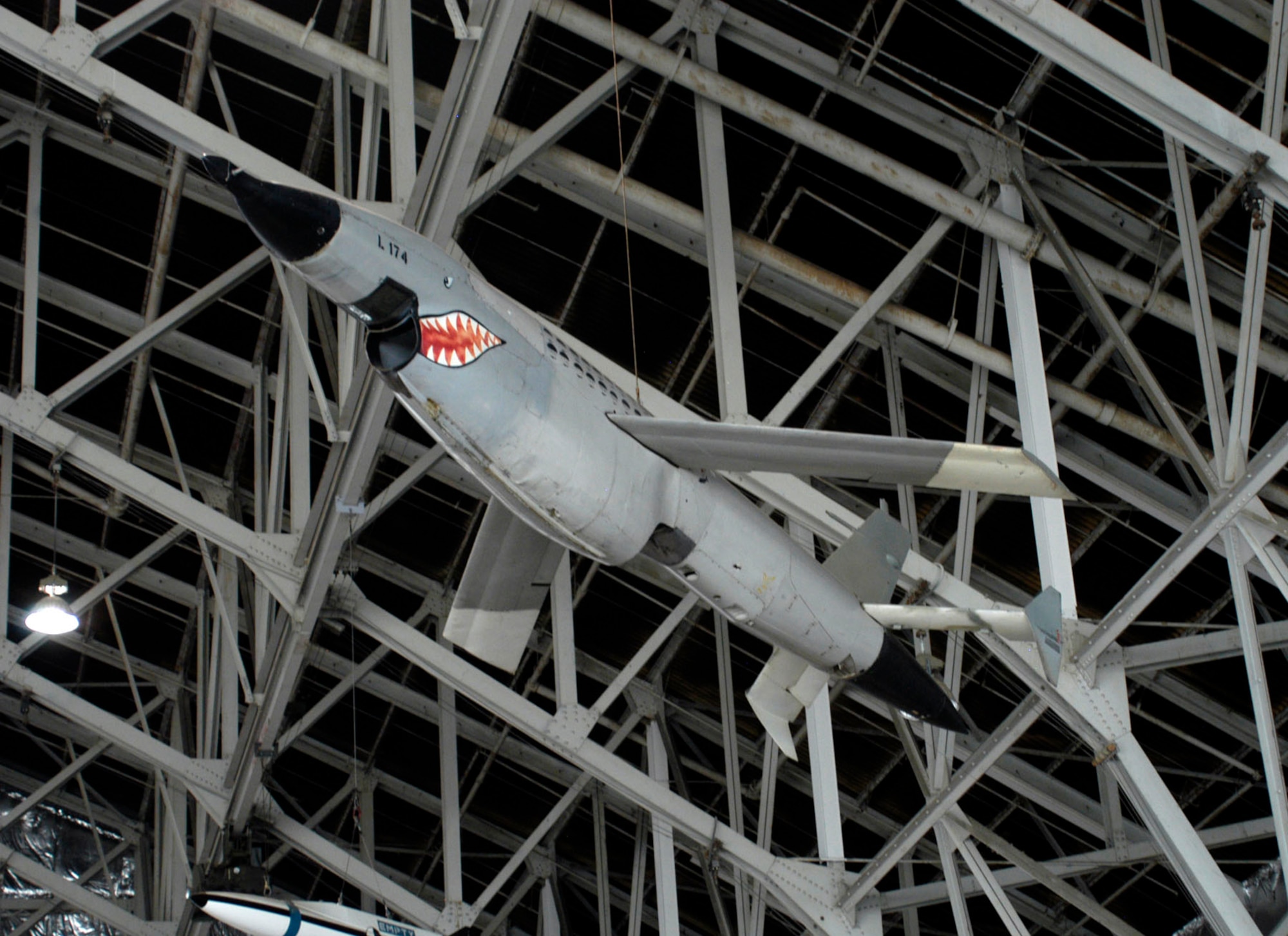 DAYTON, Ohio - The Teledyne Ryan AQM-34L Firebee on display in the Research & Development Gallery at the National Museum of the U.S. Air Force. (U.S. Air Force photo)