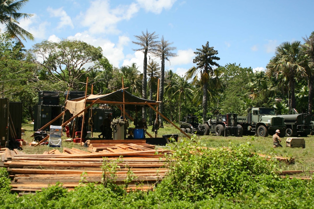 A new waterwell system is being constructed in the Dap Dap and Sawang areas of Masbate province, Republic of the Philippines as part of Baikatan 2009 humanitarian efforts. The project will collaborate the engineering strengths of both Philippine and U.S. Armed Forces. (Photo by Lance Cpl. Antwain J. Graham)