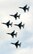 The Thunderbird Solos, featuring gray radomes, join up with the Thunderbird Diamond to form the 6-ship Delta formation at Keesler AFB, Miss., April 4.  USAF Photo by Staff Sgt. Kristi Machado (RELEASED)