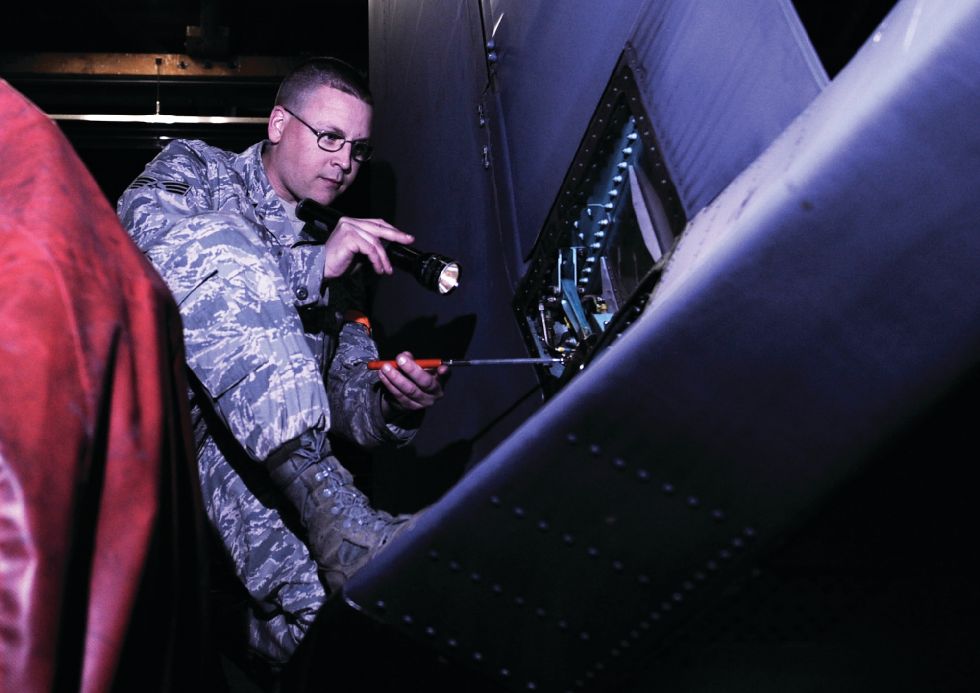 MOUNTAIN HOME AIR FORCE BASE, Idaho - Staff Sgt. Christopher Lake serves as a 366th Maintenance Group quality assurance inspector. (U.S. Air Force photo/ Senior Airman Stephany Miller)
