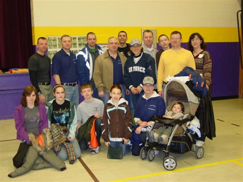 MINOT, N.D. -- A group of Minot AFB first sergeants and their families pose for a picture after participating in the local March of Dimes March for Babies walk at Jim Hill Middle School here April 4.The team raised $250.00 for the local chapter. (Courtesy photo)