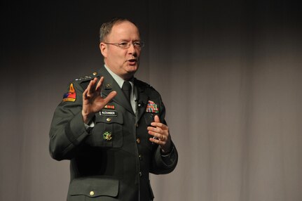 LTG Keith B. Alexander, Director, National Security Agency/Central Security Service, speaking at the 2009 Cyberspace Symposium.