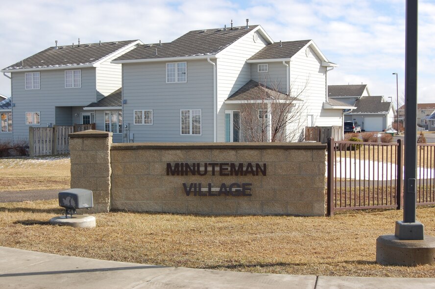 The 179 housing units in Minuteman Village will be inspected for structural and cosmetic damages from April 15 to 30. Repair to damages found will begin soon afterwards. The work is being done as part of the  American Recovery and Reinvestment Act of 2009. (U.S. Air Force photo/Valerie Mullett)
