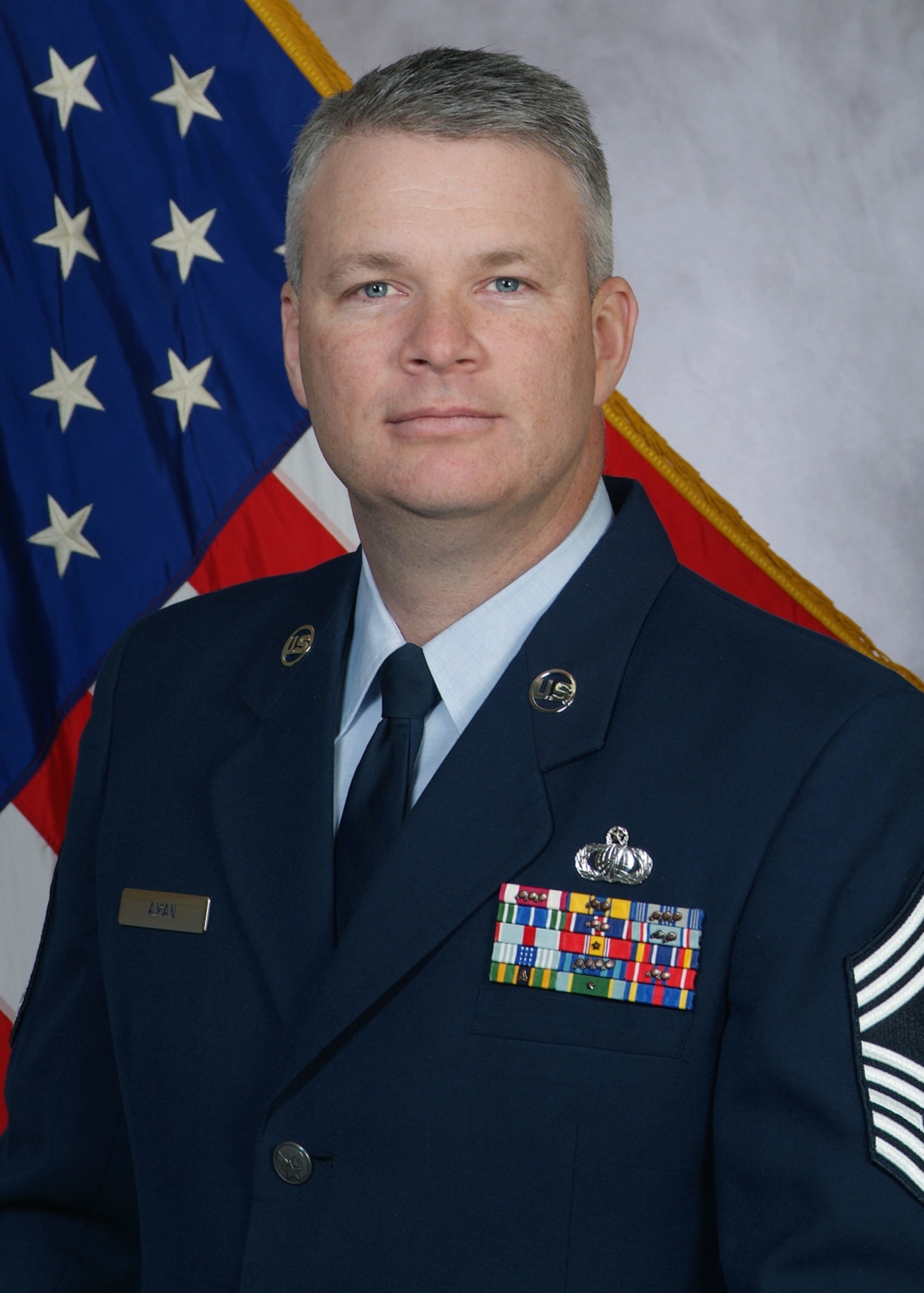 Chief Master Sgt. Mark Aman, 71st Mission Support Group superintendent