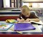 ANDERSEN AIR FORCE BASE, Guam -- Andersen Elementary School kindergarten student, Jarrett Mitchell concentrates as he colors a section in his coloring book April 8. Jarrett's teacher nominated him for star student due to his consideration for his peers, his conduct within the classroom and his academic progress through the school year. (U.S. Air Force photo by Airman Carissa Wolff)                                  