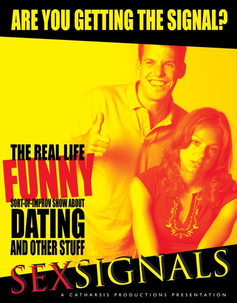 Catharsis Productions's "Sex Signals" is scheduled for two showings at the Mildenhall base theater April 13.  (Contributed graphic)