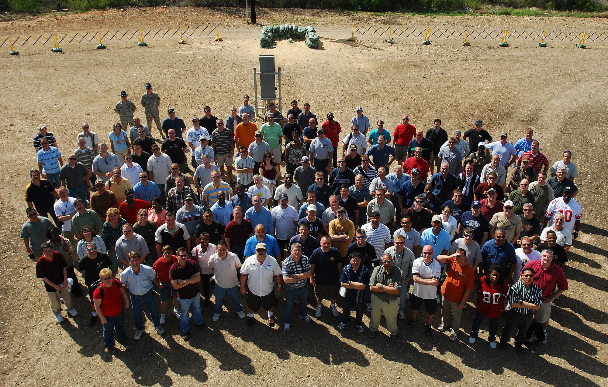 Retired Air Force majors and master sergeants take part in the 2009 Push-Pull exercise at Lackland AFB. This is the first time Push-Pull used retirees, all of whom volunteered to take part. The exercise tested the ability of the Air Force to recall Airmen with specific skills should their expertise be needed in the future. (U.S. Air Force photo/Airman Brian McGloin) 
