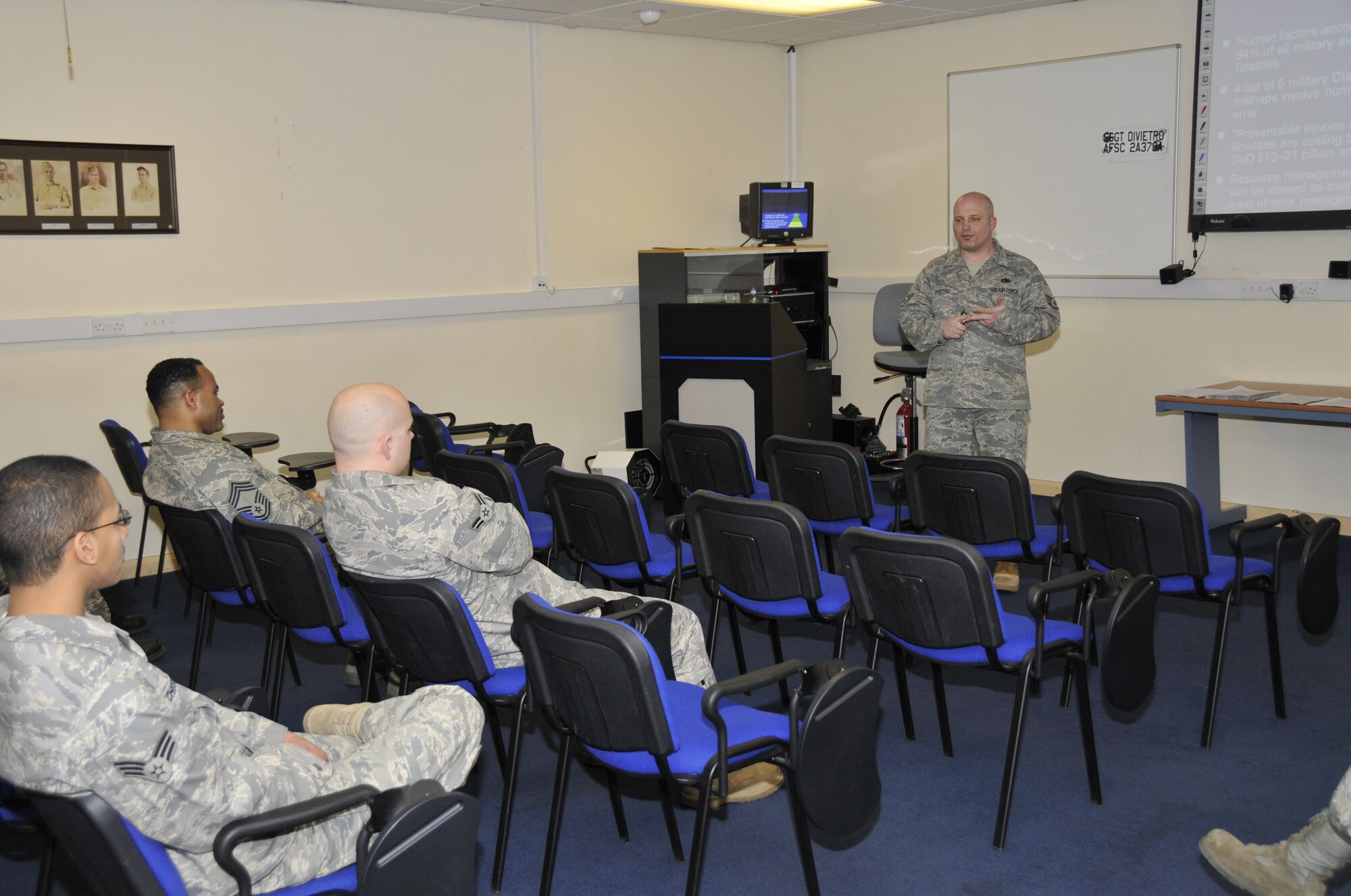 Staff Sgt. Michael Divietro, 48th Maintenance Operations Squadron maintenance training instructor, was nominated for the Liberty Spotlight by his chain of command because he practices the Air Force core value of "Excellence in All We Do".