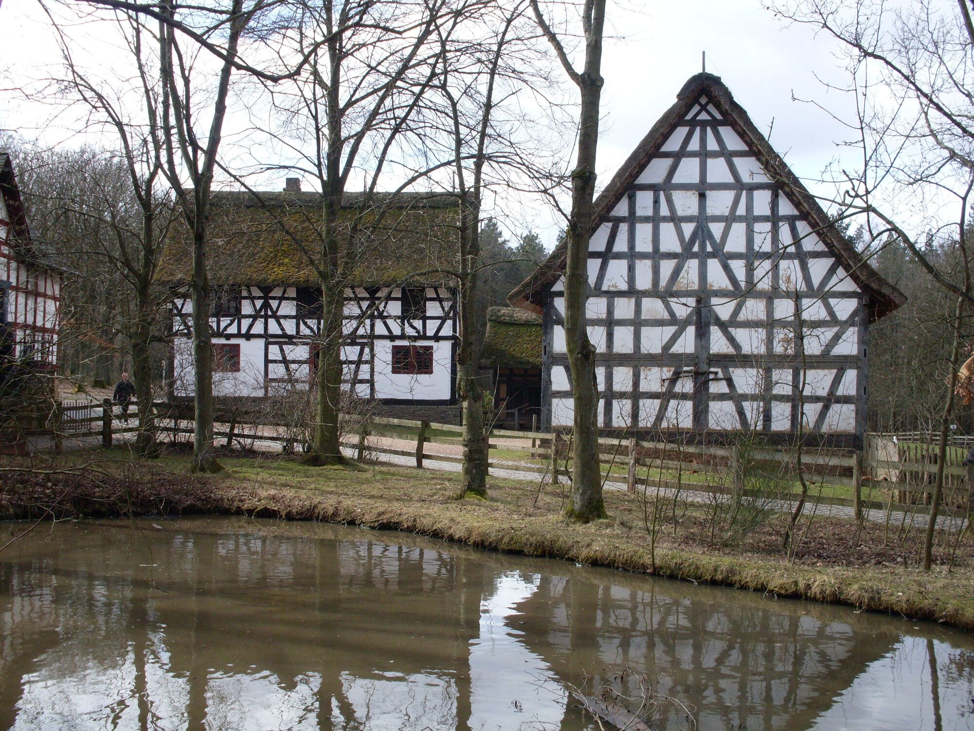 KOMMERN, Germany -- The Rheinnischen Freilichtmuseum features about 65 historic buildings from around the Rheinland that were moved to the 200 acre park. The open air museum of the Rheinland showcases various farm and village buildings dating from the 1500s through the 1800s that have been faithfully furnished with period furniture, farm equipment and implements of various trades. (Photo by Frank L. Johnson)