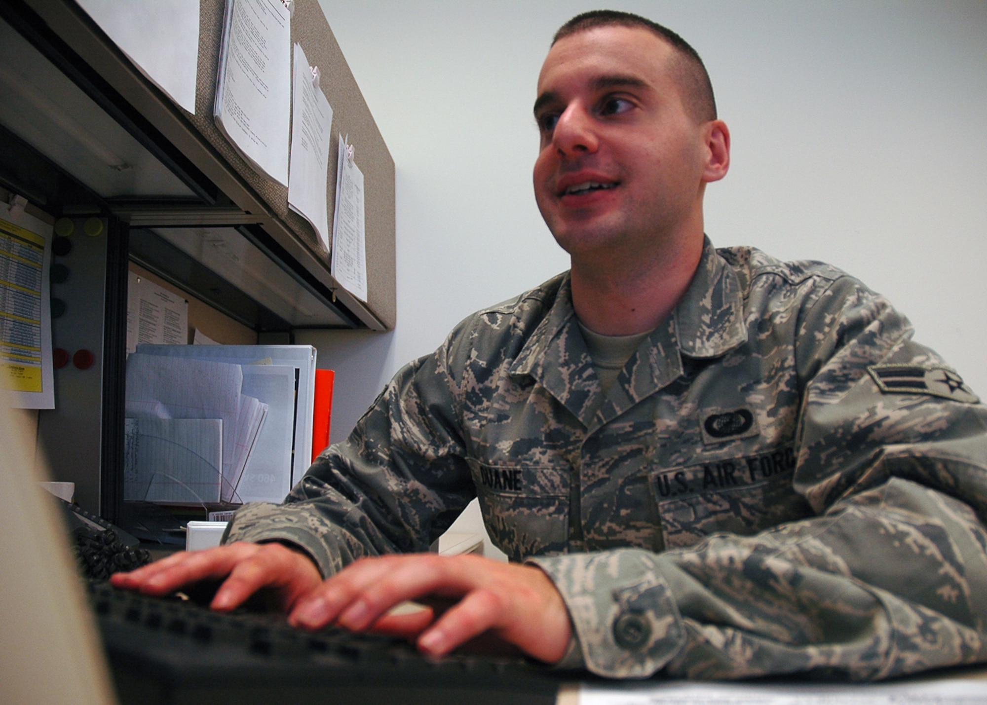 WARRIOR OF THE WEEK -- Airman 1st Class Matthew Duane, a Contract Specialist and Installation Purchase Card Manager with the 460th Contracting Squadron, is Team Buckley's Warrior of the Week for April 10 - 16. Airman Duane has been in the Air Force for 13 months and hails from Middletown, N.J.