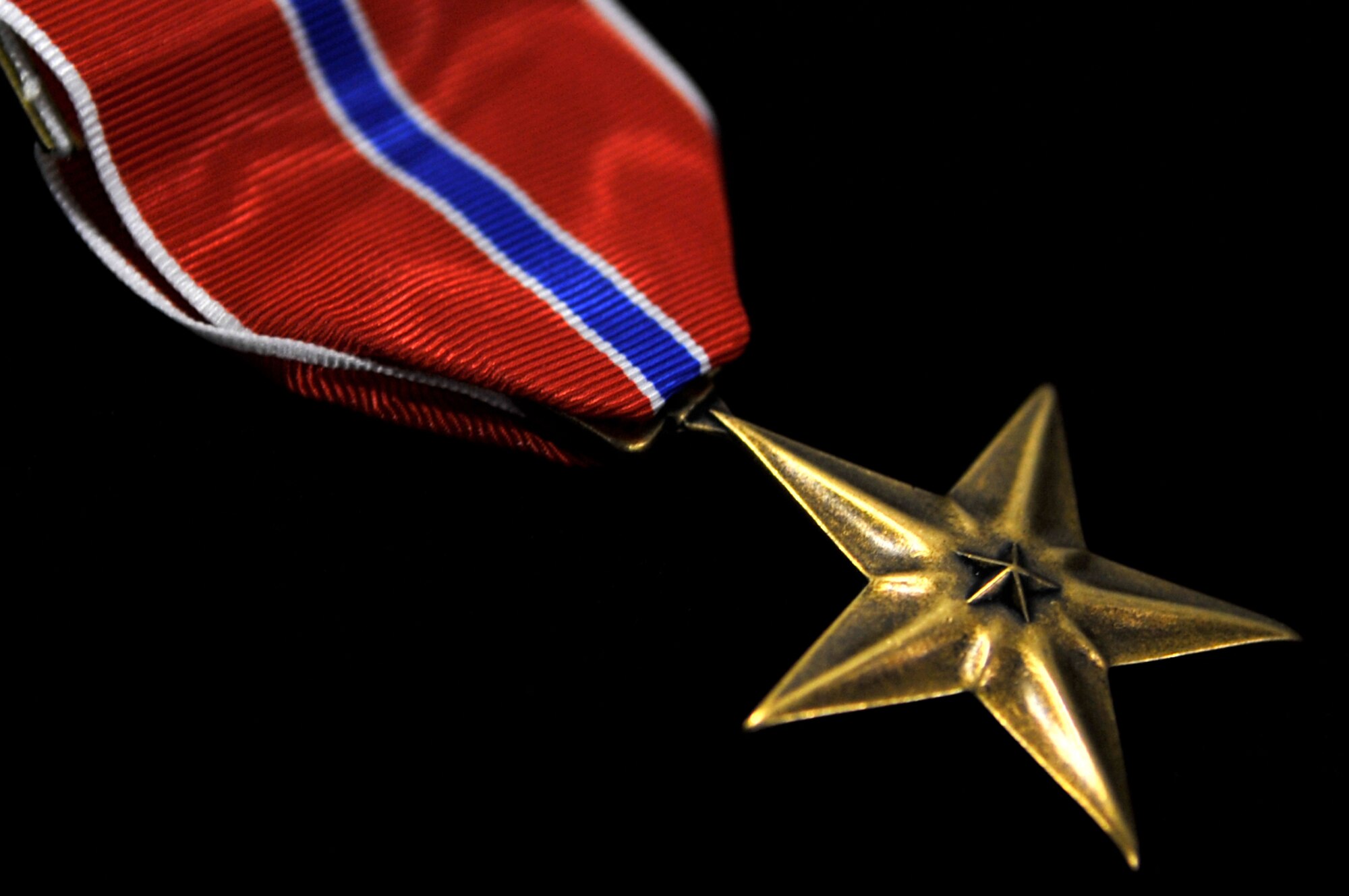 EIELSON AIR FORCE BASE, ALASKA -- The Bronze Star medal awaits to be pinned to one of the five Icemen who were being honored here during a welcome home ceremony Apr. 10. (U.S. Air Force photo/Senior Airman Christopher Boitz)