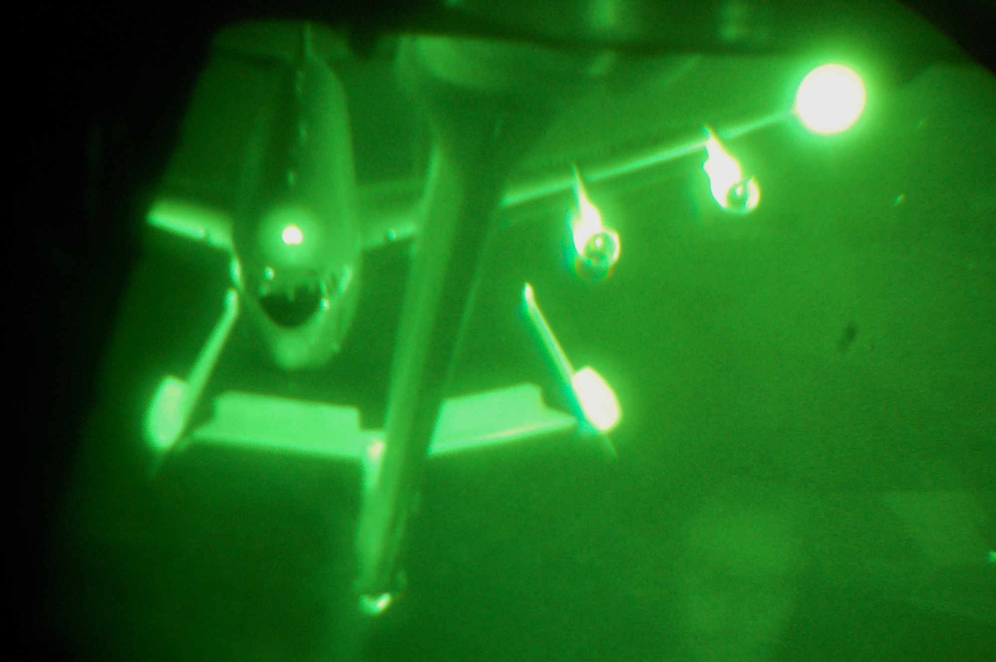 An E-8C Joint Surveillance Target Attack Radar System aircraft is moving into position to be refueled by a KC-10 Extender from McGuire Air Force Base, N.J., on April 9, 2009, somewhere over the southeastern United States.  The mission was special for Staff Sgt. Kenneth Essick, boom operator for the 2nd Air Refueling Squadron on McGuire, because he refueled his father's E-8C from the 116th Air Control Wing of Robins AFB, Ga.  His father, Chief Master Sgt. Randal Money, was on his final flight as a flight engineer for the E-8C.  (U.S. Air Force Photo/Tech. Sgt. Scott T. Sturkol)