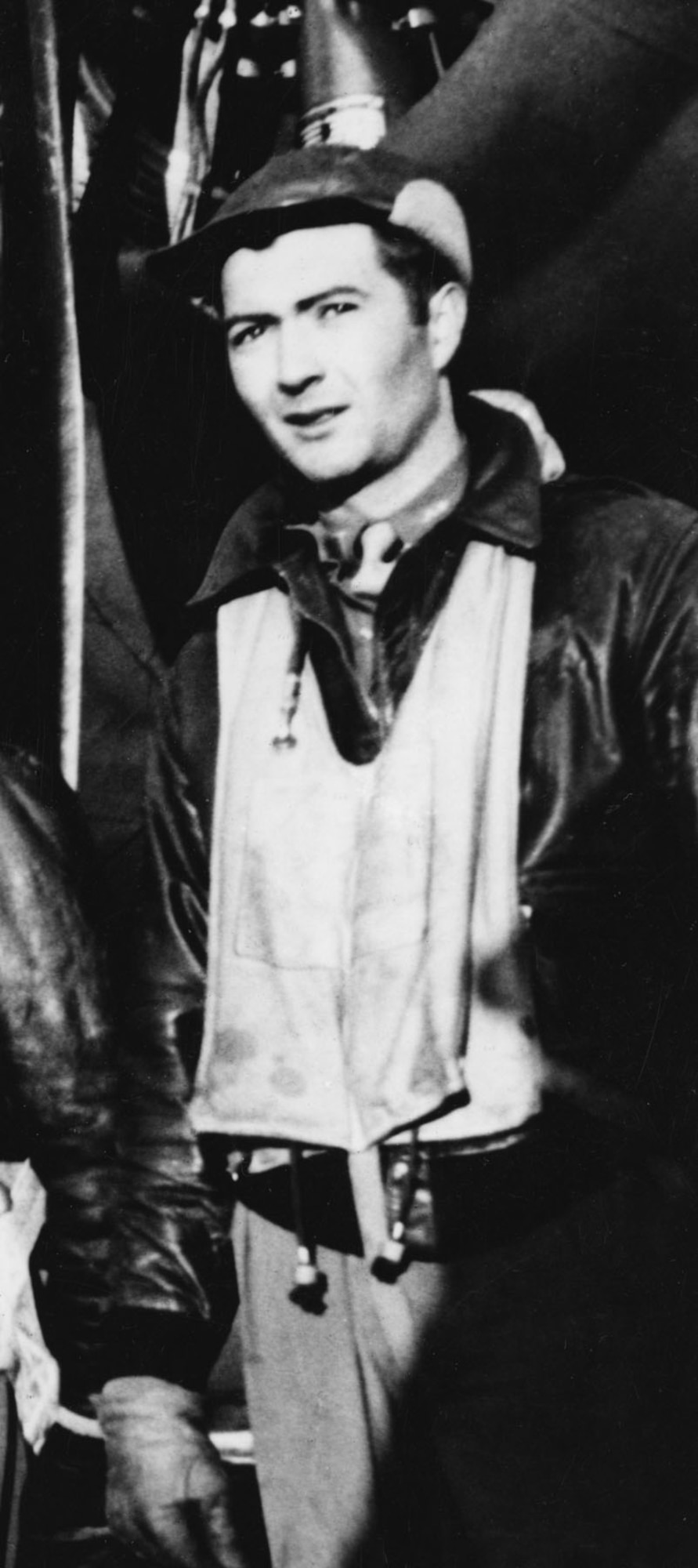 DAYTON, Ohio - Mathis in his flight gear in England. (U.S. Air Force photo)