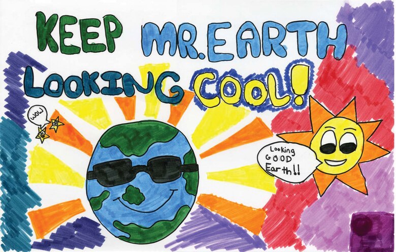 SCOTT AIR FORCE BASE, Ill. -- One of four posters designed by Scott Elementary children for Earth Week. 