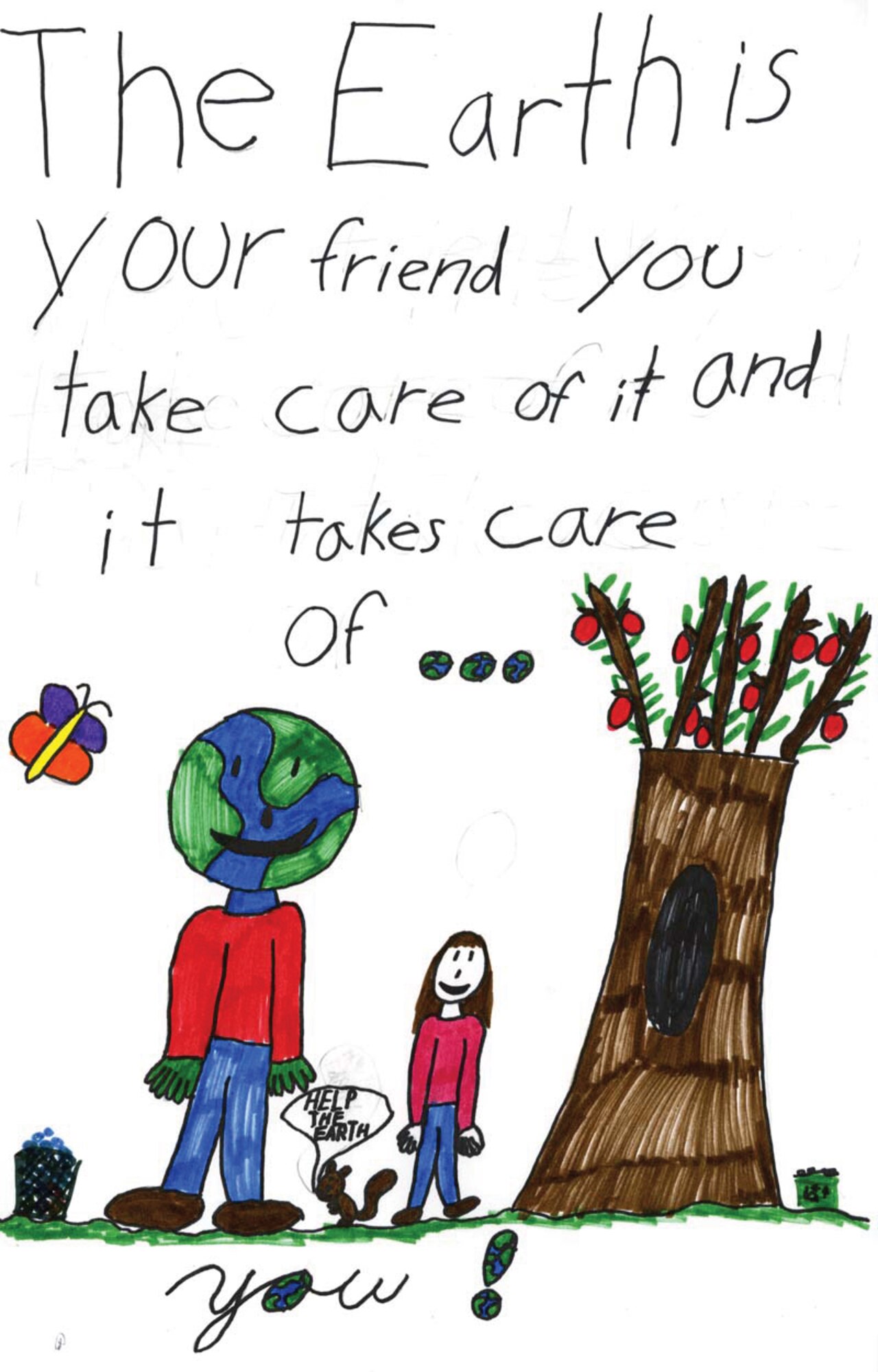 SCOTT AIR FORCE BASE, Ill. -- One of four posters designed by Scott Elementary children for Earth Week. 