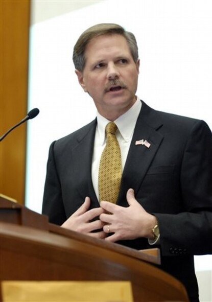 MINOT AIR FORCE BASE, N.D. -- North Dakota Gov. John Hoeven (Courtesy photo)