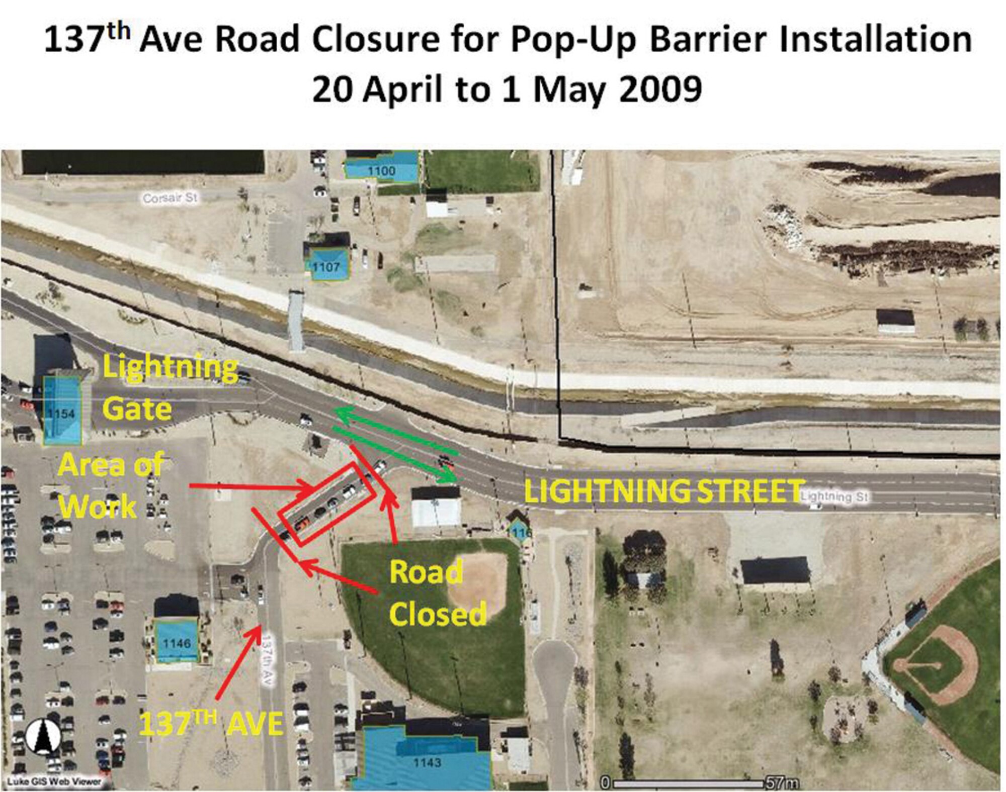 Kachina Street road closure for pop-up barrier installation
Monday to May 1 
