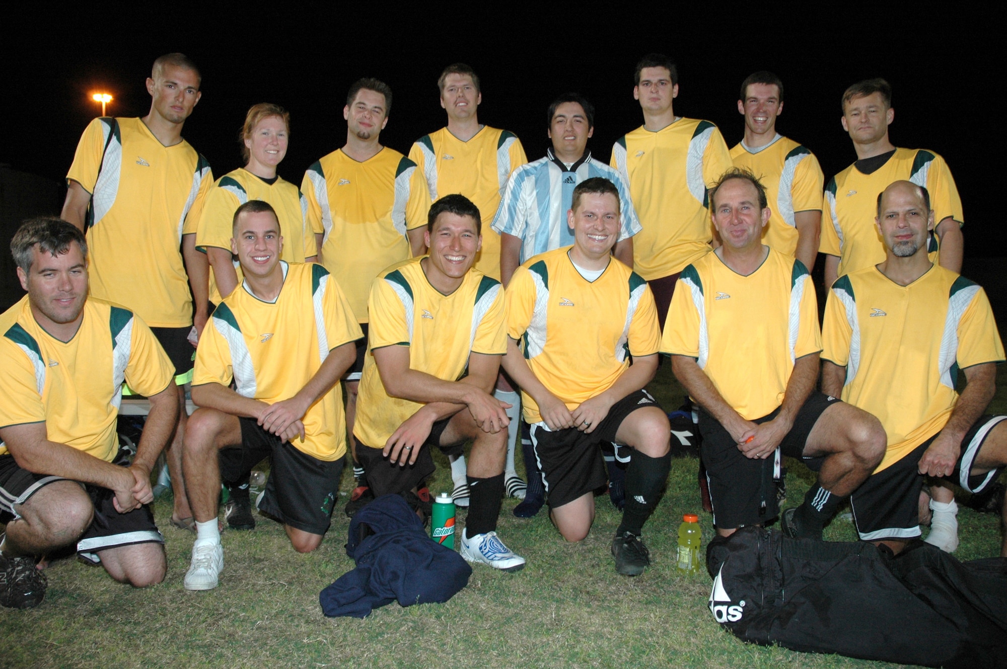 EGLIN AIR FORCE BASE, Fla. -- The 46th Test Wing beat the Air Force Research Laboratory April 14 1-0, earning the right to proceed to the 2009 Intramural Soccer Season championship game where they will face the 53rd Wing.  (U.S. Air Force photo/ Airman Anthony Jennings)