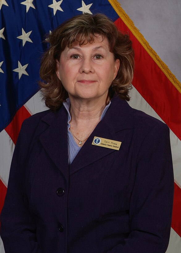 Terri Presa, community readiness consultant with the Airman and Family Readiness Center at Vance, and a victim advocate with Vance's Sexual Assault Prevention and Response program.