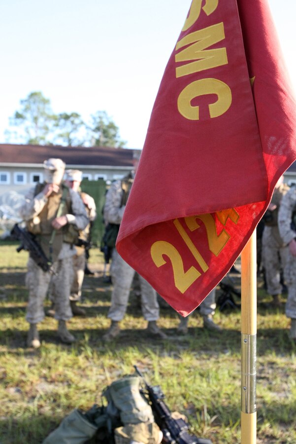 U.S. Marines from the 2nd Battalion, 24th Marine Regiment wait before the start of the day's training during Partnership of the Americas 2009, which is being simultaneously executed with UNITAS Gold. UNITAS Gold is the oldest combined exercise within the Department of Defense. (U.S. Marine Corps photo by Chief Warrant Officer Keith A. Stevenson/Released)