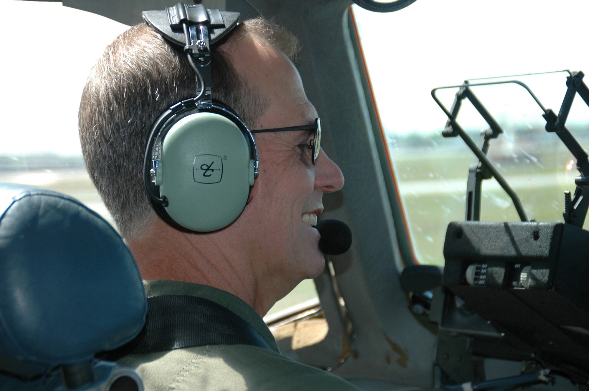 Col. Tim Wrighton, commander of the 315th Airlift Wing here at Charleston Air Force Base, flew his "Fini Flight" aboard a C-17 April 18. Col. Wrighton is scheduled to relinquish command of the 315th Airlift Wing in an official ceremony at Charleston Air Force Base April 19. 