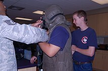 More than 300 Junior ROTC students visited the 433rd Airlift Wing, April 16, 2009. The students were mostly from Texas high schools, with one group traveling from Colorado Springs, Colo. Cadets toured several Alamo Wing work areas including, the C-5 Galaxy aircraft, the 433rd Aeromedical Evacuation Squadron, the 433rd Training Readiness Squadron and 433rd Life Support Section. (U.S. Air Force Photo/Captain Carla Gleason)