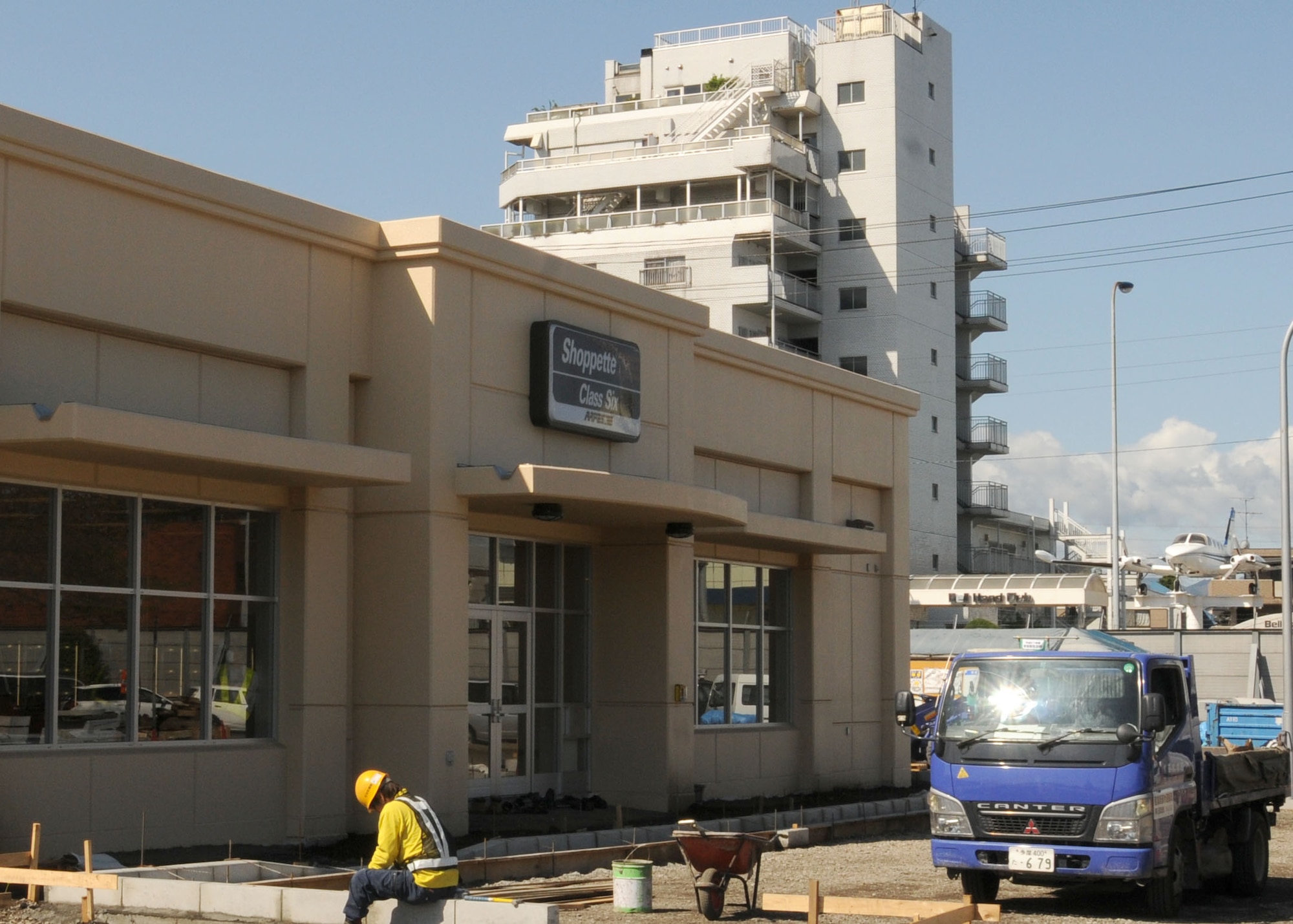 YOKOTA AIR BASE, Japan --  The $4.5 million Army and Air Force Exchange Service Fussa Gate Shoppette is set to open June 19. The new facility will have eight gas pumps. Operating hours will be 6 a.m. to 11 p.m. Mondays - Thursdays, and will remain open continuously from 6 a.m. Fridays to 11 p.m. Sundays. (U.S. Air Force photo/Airman 1st Class Devin Doskey)