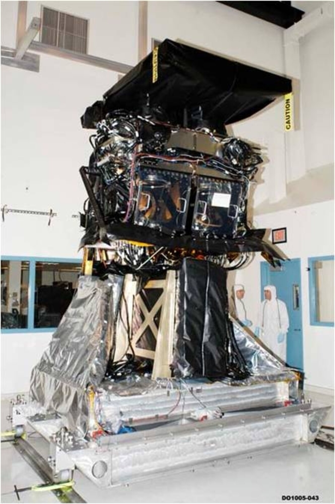 The second  Geosynchronous Earth Orbit payload from Northrop Grumman Electronic Systems, Azusa, Calif., has been delivered to Lockheed Martin Space Systems, Sunnyvale, Calif., for integration into the GEO-2 space vehicle. (Photo Courtesy of Northrop Grumman.)
