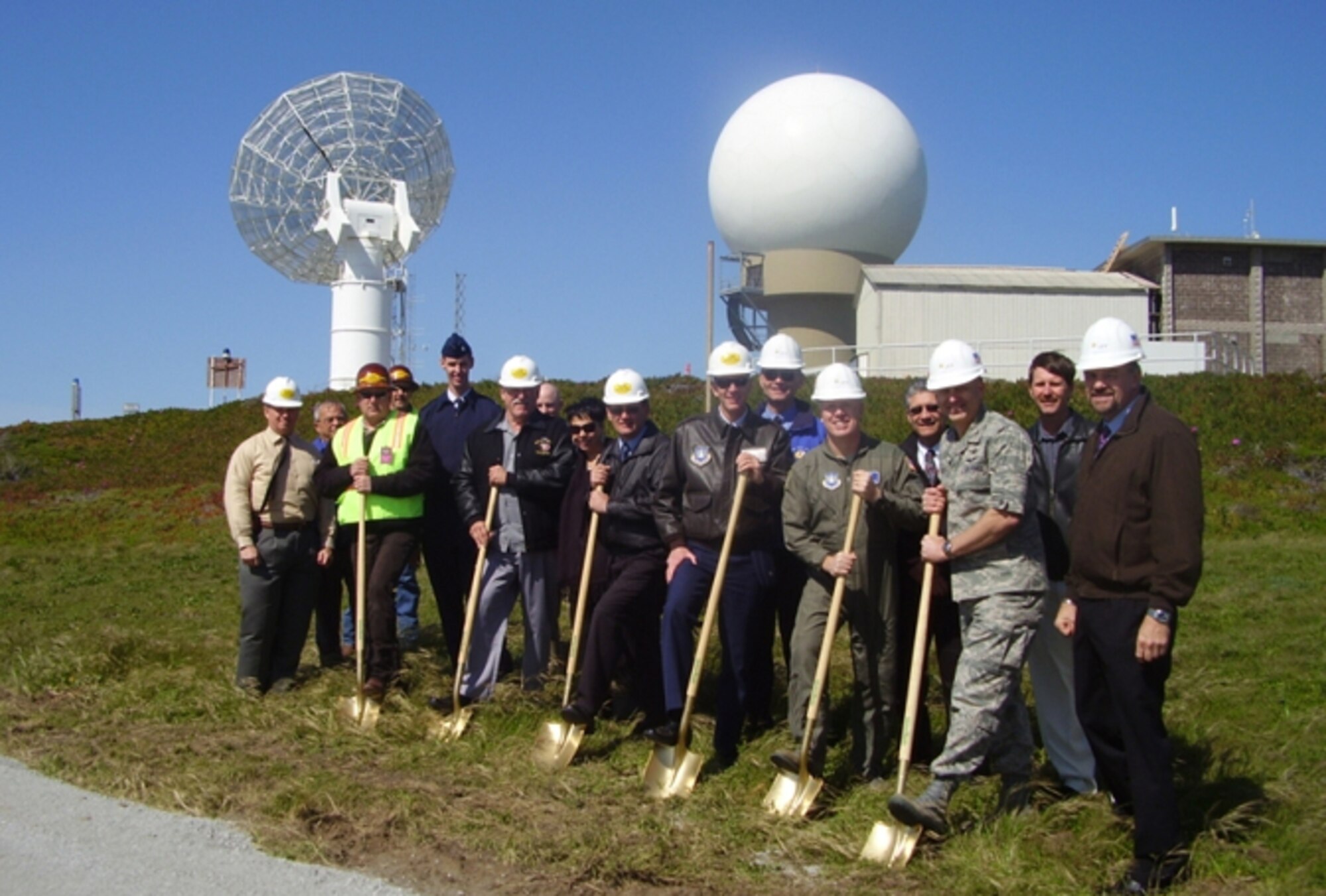 Members of the Launch Range Systems Wing and the Spacelift Range System Contract Team participated in a groundbreaking ceremony for the West Coast’s newest Command Transmitter site at Pillar Point Air Force Station in Half Moon Bay, Calif., March 23.