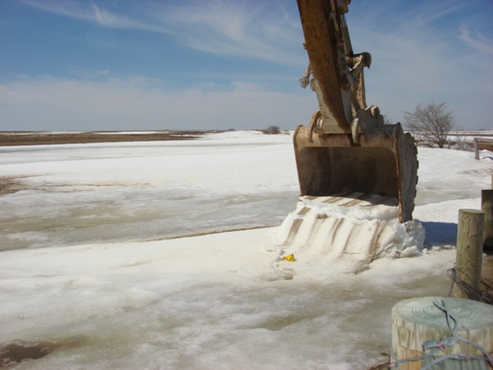 MINOT AIR FORCE BASE, N.D. -- Members of the 91st Missile Wing Operations Squadron prepare for Spring and work to ensure the functionality of the area. (Courtesy photo).
