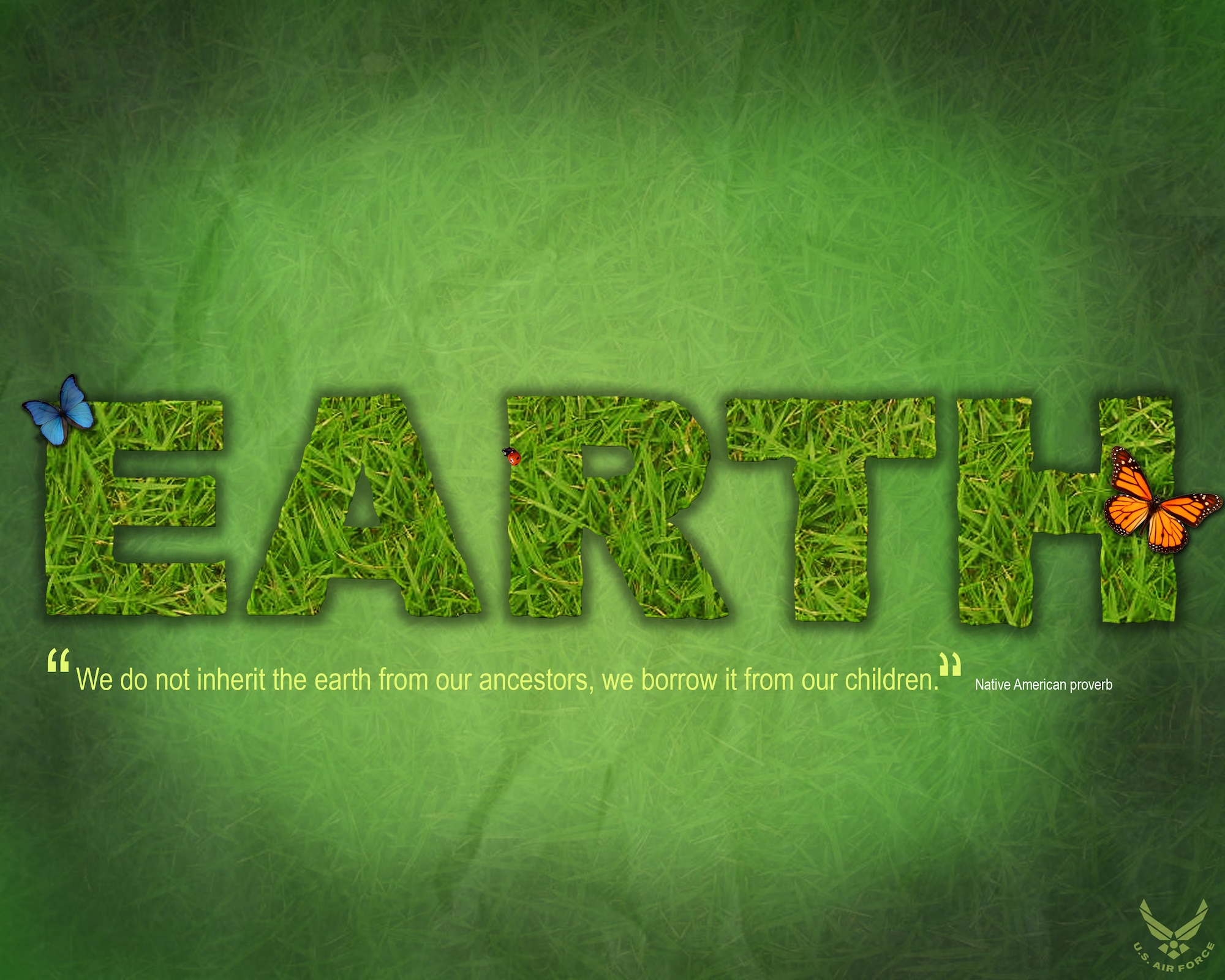 MOODY AIR FORCE BASE, Ga. -- Earth Day is celebrated worldwide each year on April 22. The event’s focus is on increasing awareness on environmental issues through education, programs and campaigns. (U.S. Air Force graphic by Senior Airman Gina Chiaverotti)

