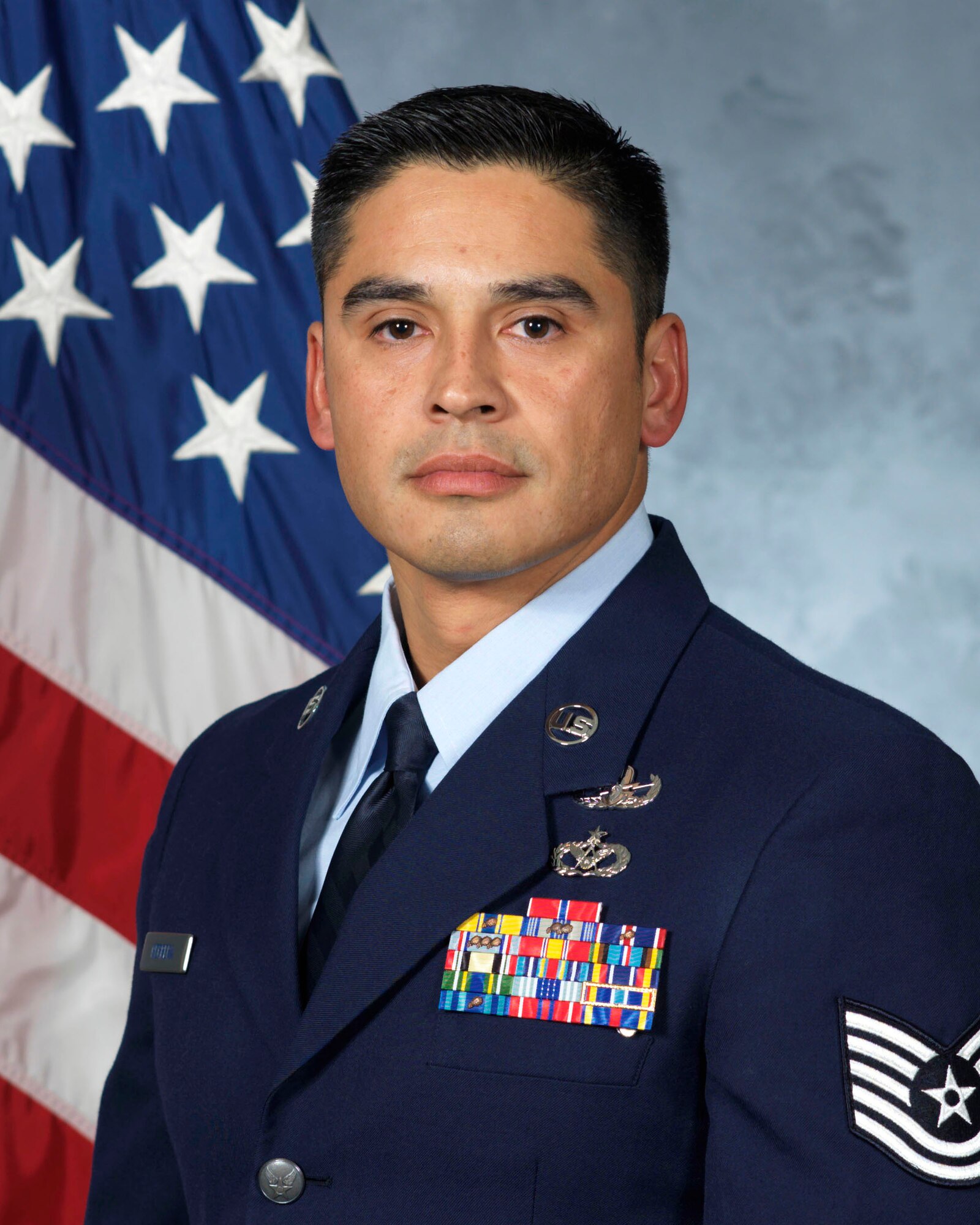 SCOTT AIR FORCE BASE, Ill. --Tech. Sgt. Manuel Herrera 375th Civil Engineer Squadron Explosive Ordnance Disposal  Flight NCOIC
(Official U.S. Air Force photo)