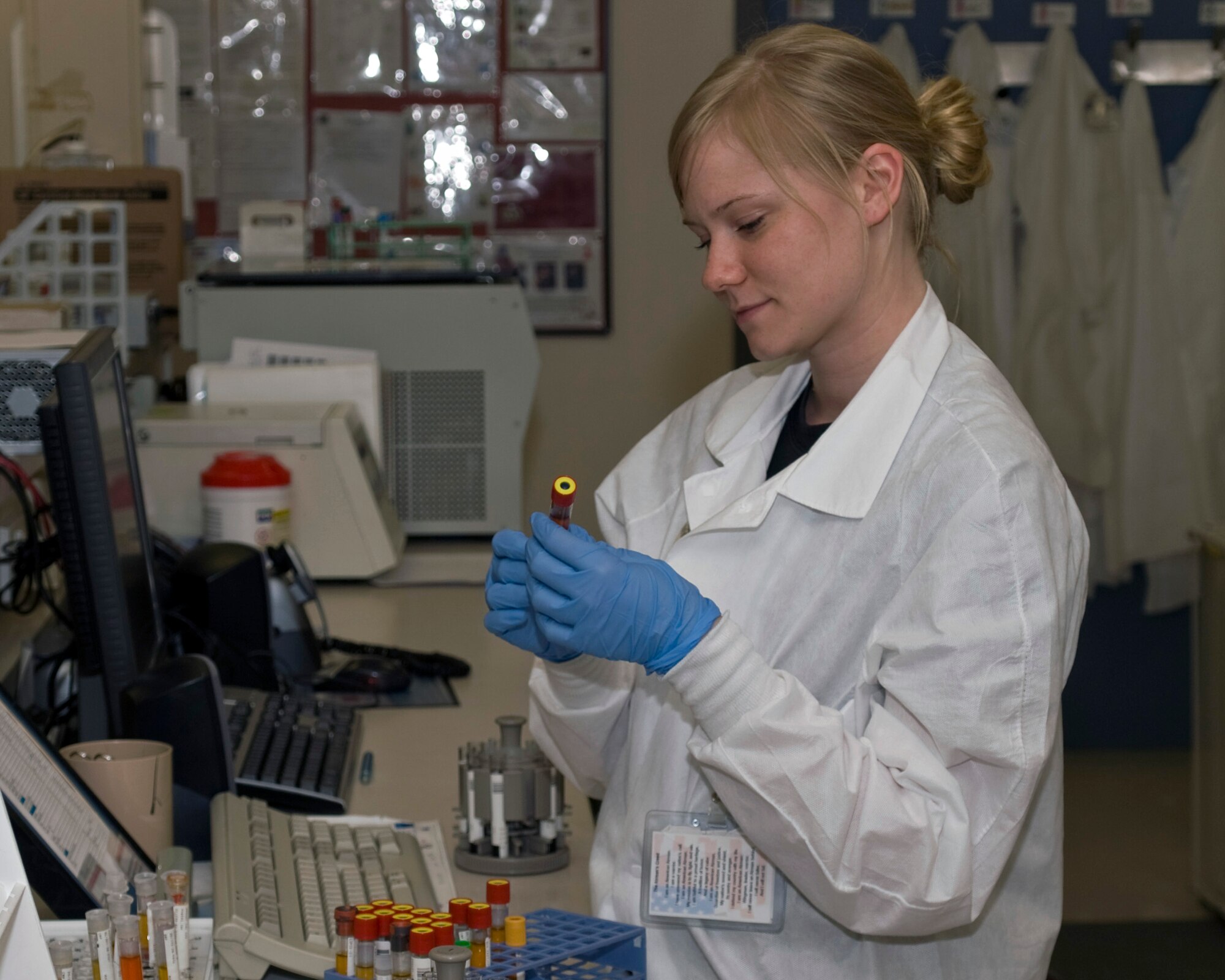Senior Airman Lauren Raybon is todays liberty spotlight in support of National Medical Laboratory Professionals Week. (Courtesy Photo)